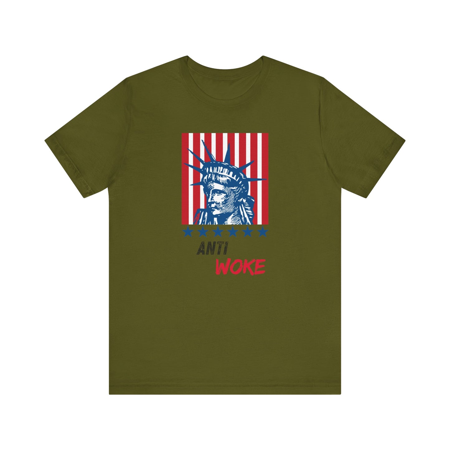 Anti-Woke Unisex Tee, Political Statement Graphic Shirt, Protest Apparel, Social Commentary Top, Activist Clothing, Controversial Design