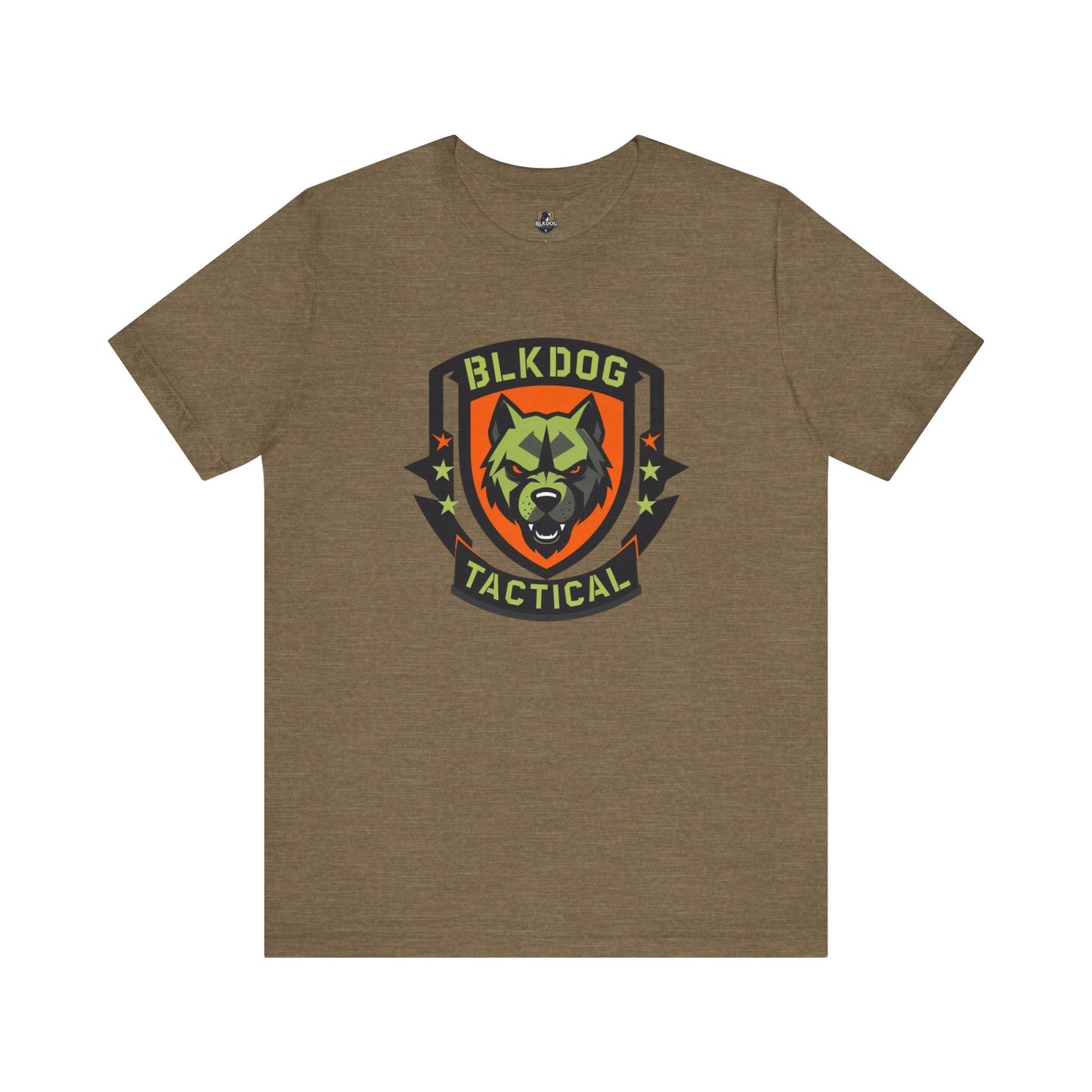 Tactical Graphic Tee Featuring BLKDOG Logo - Perfect for Military, Outdoor Adventures, Gifts, Brotherhood, Casual Wear