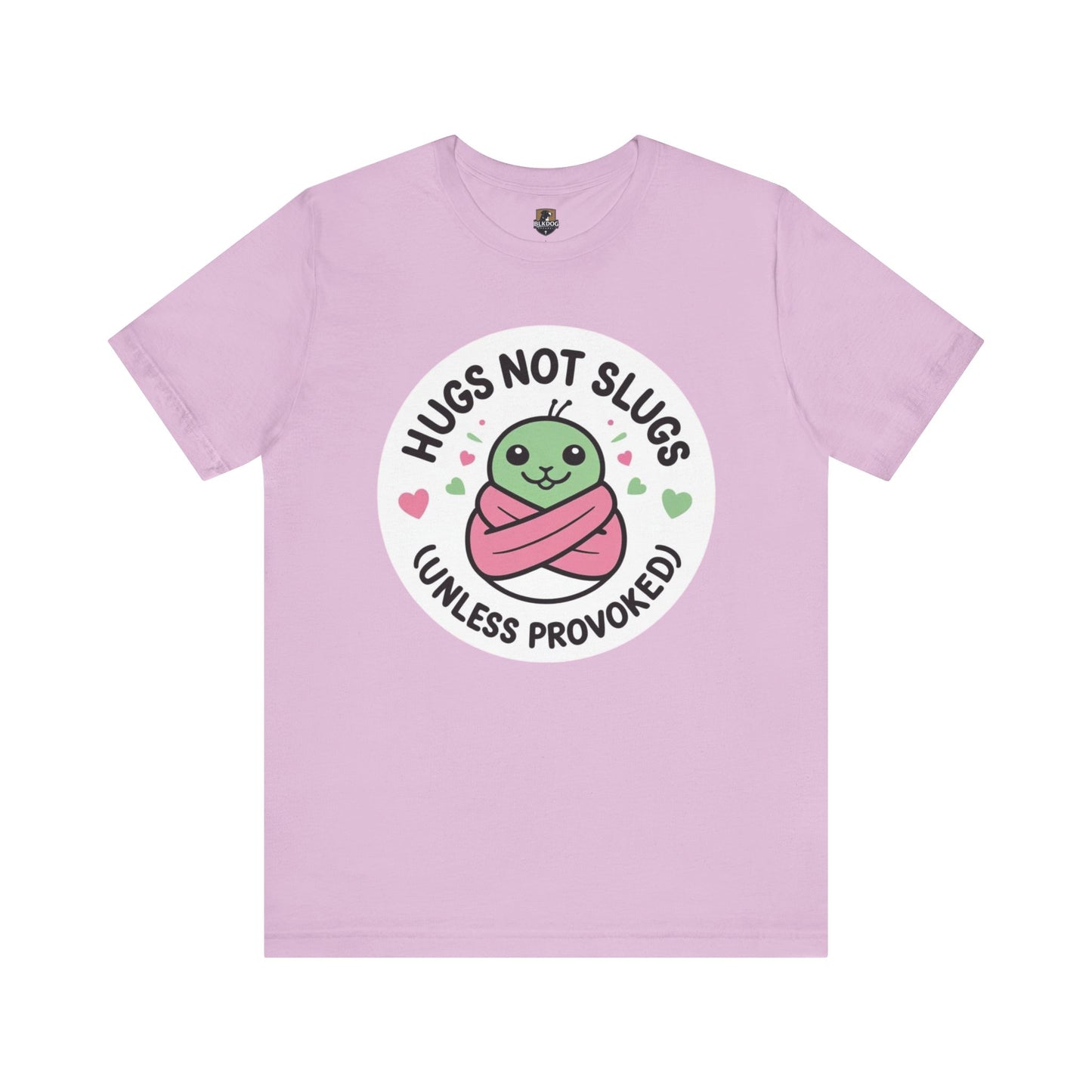 Hugs Not Slugs Tee, Cute Graphic T-Shirt for Animal Lovers, Funny Gift for Friends, Casual Wear, Summer Apparel, Birthday Gift