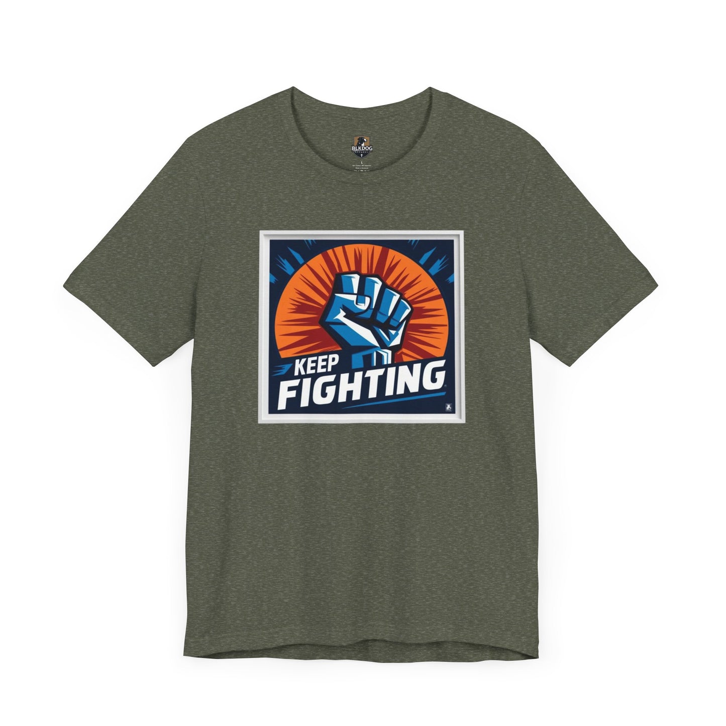 Keep Fighting Unisex Short Sleeve Tee - Inspirational Graphic T-Shirt for Motivation & Support