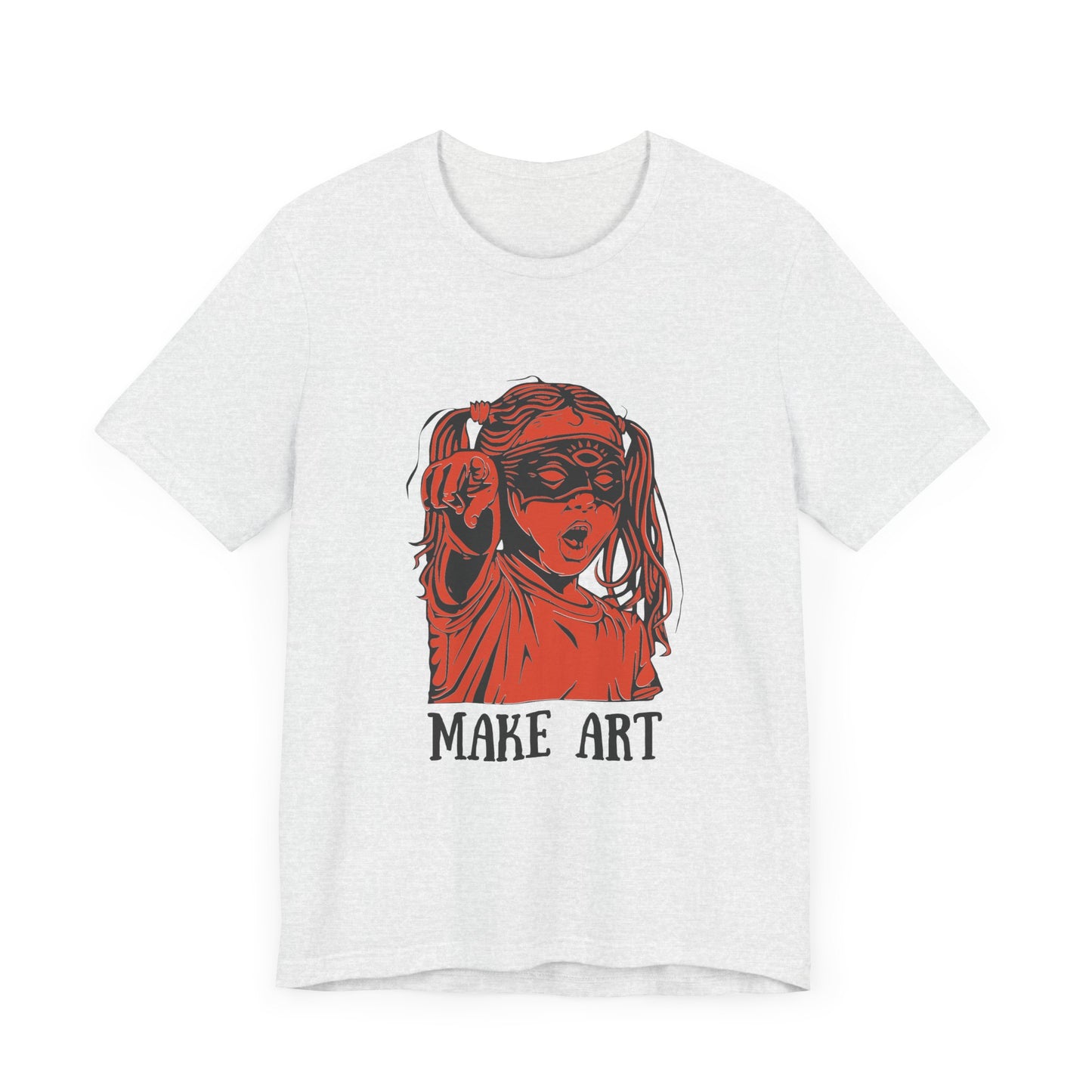 Make Art T-Shirt, Artist Tee, Creative Unisex Shirt, Graphic Design Top, Artistic Gift