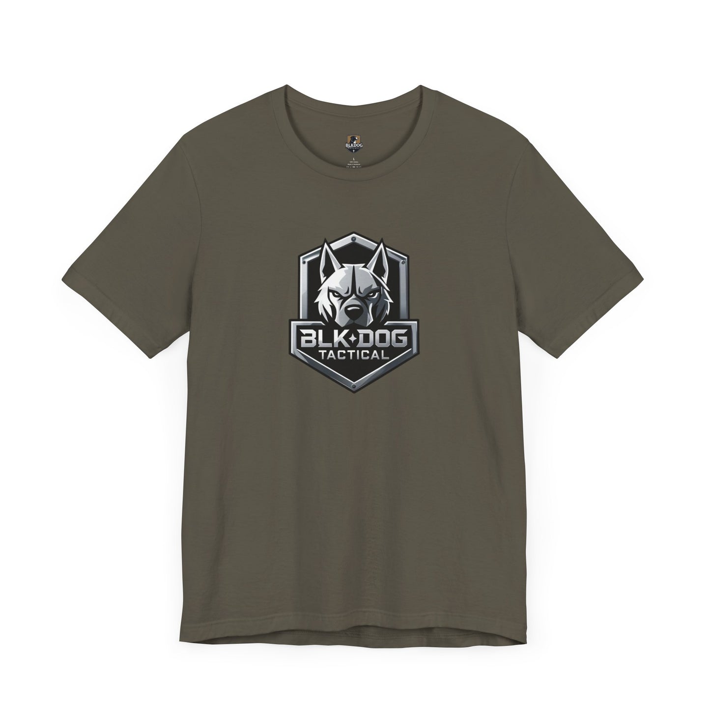 Tactical Graphic Tee - BLKDOG Tactical Design, Unisex Shirt for Dog Lovers, Gift for Pet Owners, Outdoor Adventure Wear, Casual Style