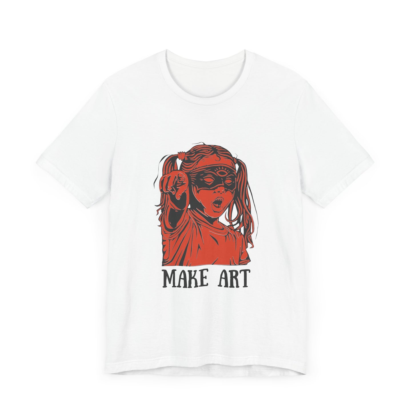 Make Art T-Shirt, Artist Tee, Creative Unisex Shirt, Graphic Design Top, Artistic Gift