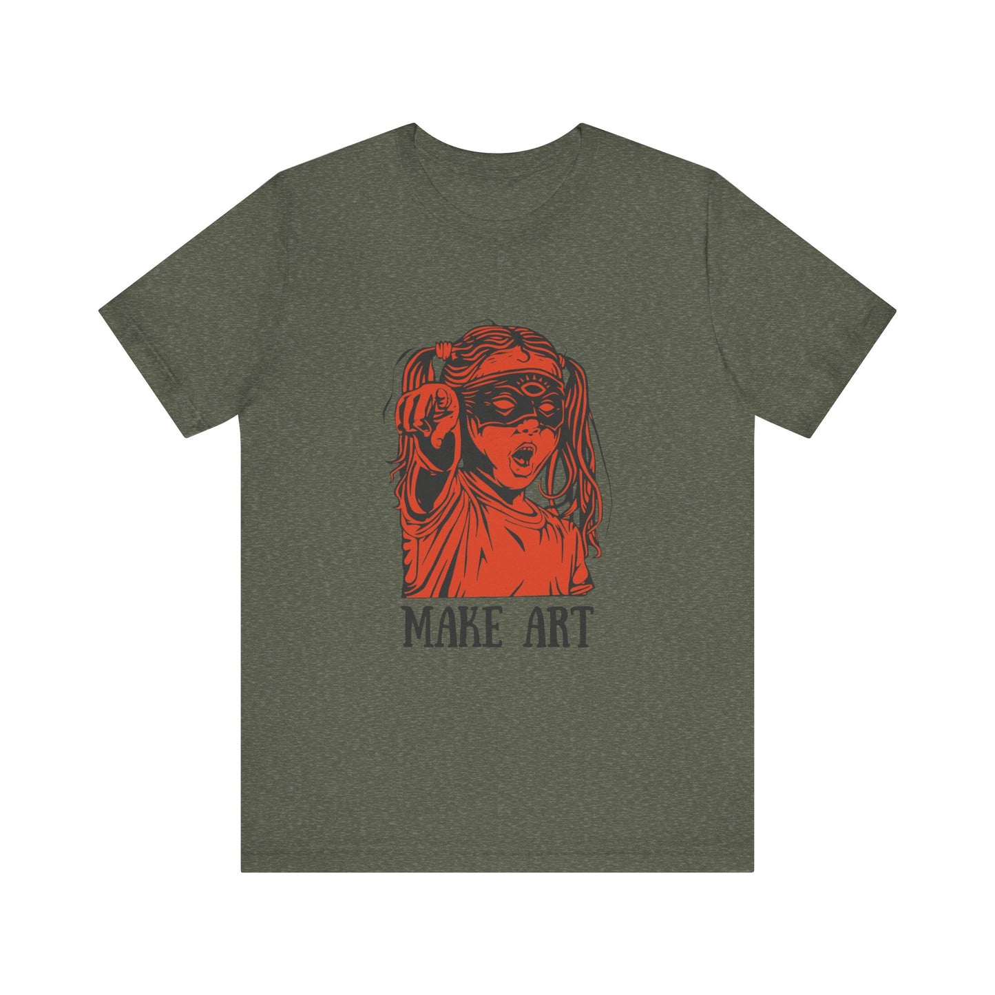 Make Art T-Shirt, Artist Tee, Creative Unisex Shirt, Graphic Design Top, Artistic Gift