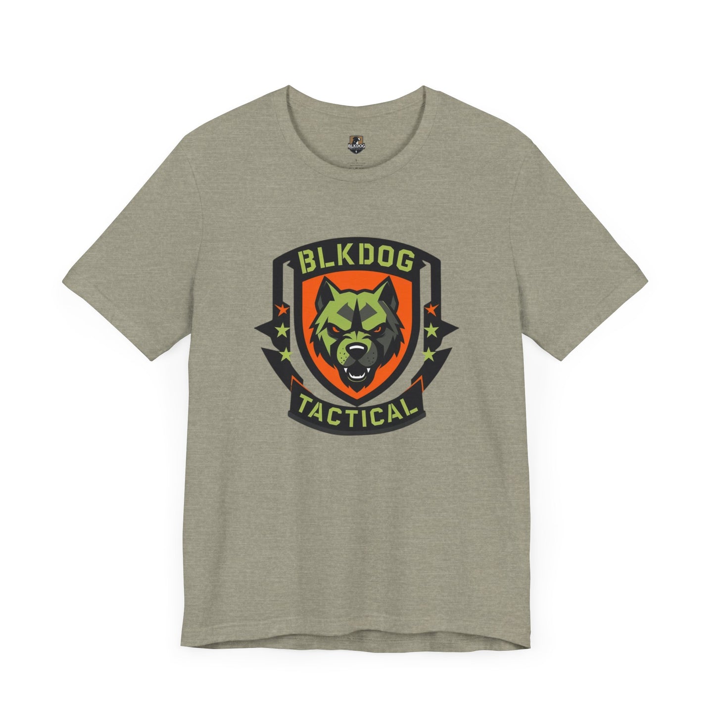 Tactical Graphic Tee Featuring BLKDOG Logo - Perfect for Military, Outdoor Adventures, Gifts, Brotherhood, Casual Wear