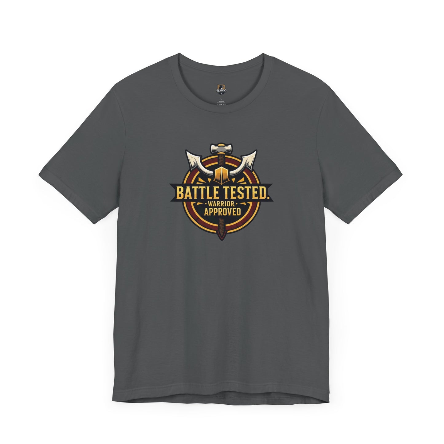 Battle Tested...Warrior Approved Unisex Jersey Tee, Graphic Tee, Casual Wear, Gifts for Him, Birthday Shirt, Warrior Apparel