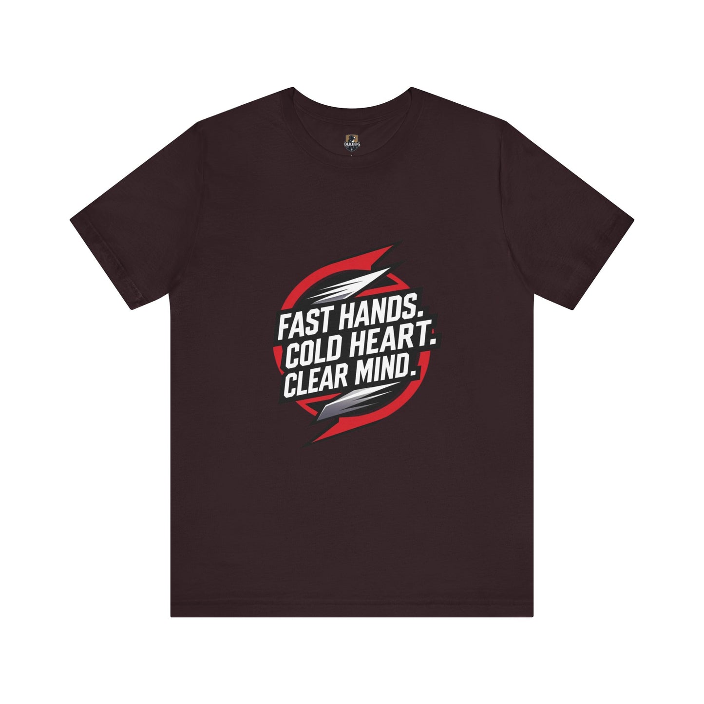 Motivational Unisex Jersey Tee - Fast Hands, Cold Heart, Clear Mind - Perfect for Athletes, Gym Lovers, Casual Wear, Gift Idea