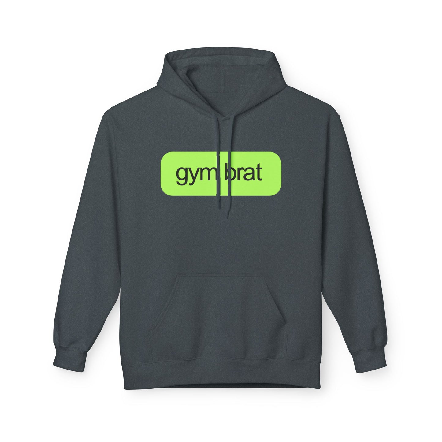 Gym Brat Fleece Hoodie Soft Midweight Unisex Sweatshirt for Fitness Lovers, Perfect Gym Wear, Gift for Athletes, Casual Layer