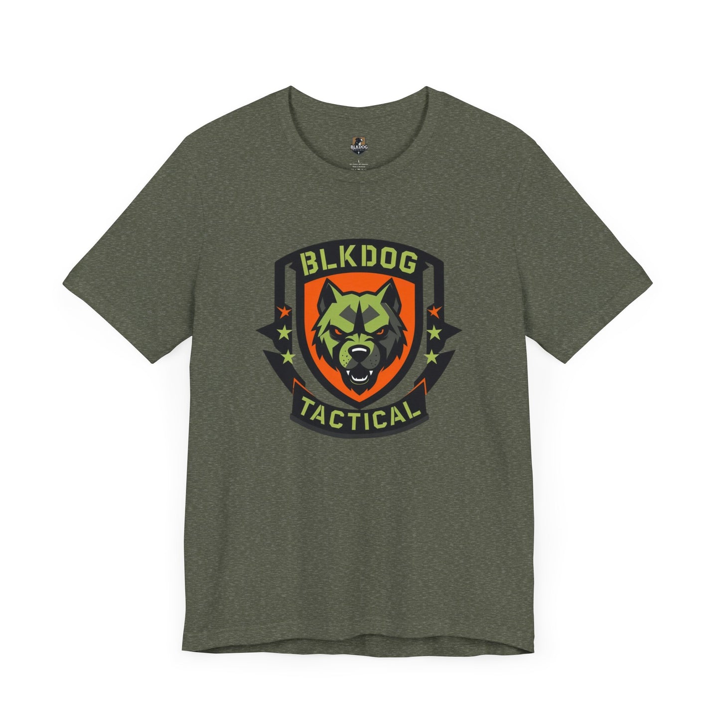 Tactical Graphic Tee Featuring BLKDOG Logo - Perfect for Military, Outdoor Adventures, Gifts, Brotherhood, Casual Wear