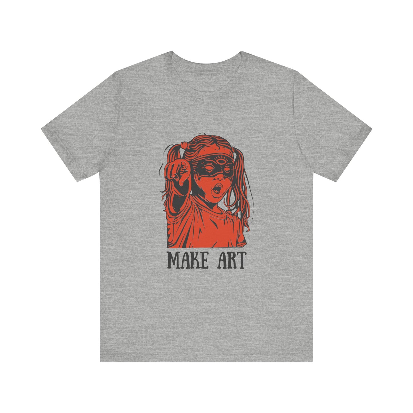 Make Art T-Shirt, Artist Tee, Creative Unisex Shirt, Graphic Design Top, Artistic Gift