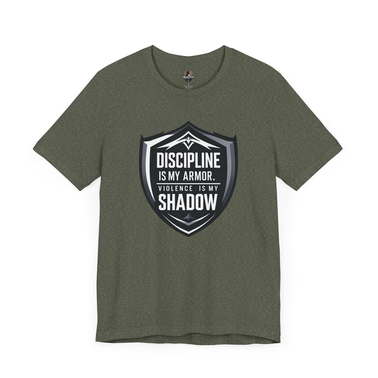 Discipline Is My Armor Unisex Tee, Motivational T-Shirt for Fitness Lovers, Inspirational Gift, Sportswear, Casual Wear