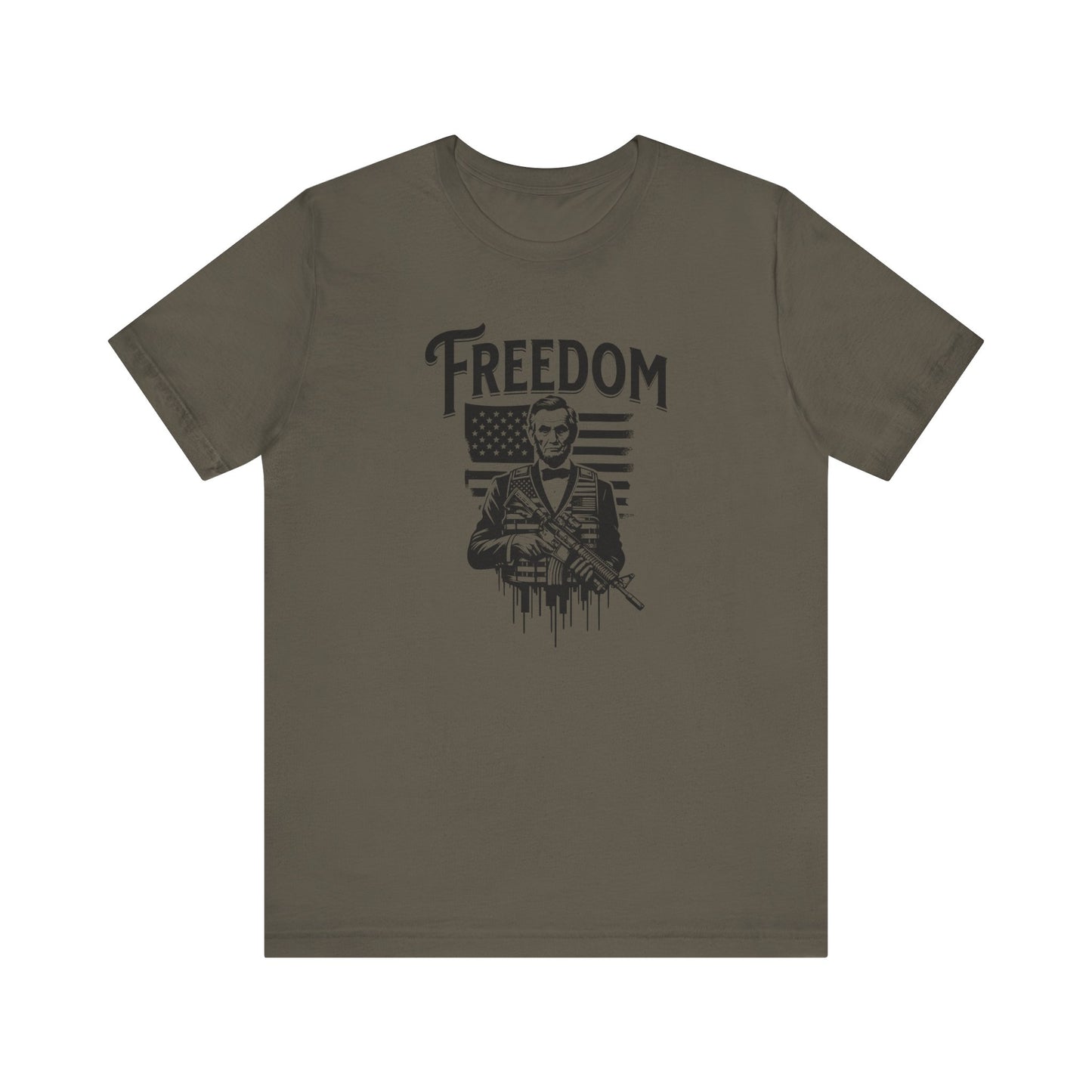 Patriotic Tee, President Lincoln Shirt, Historical Gun Owner Top, American History T-Shirt, Political Activist Apparel