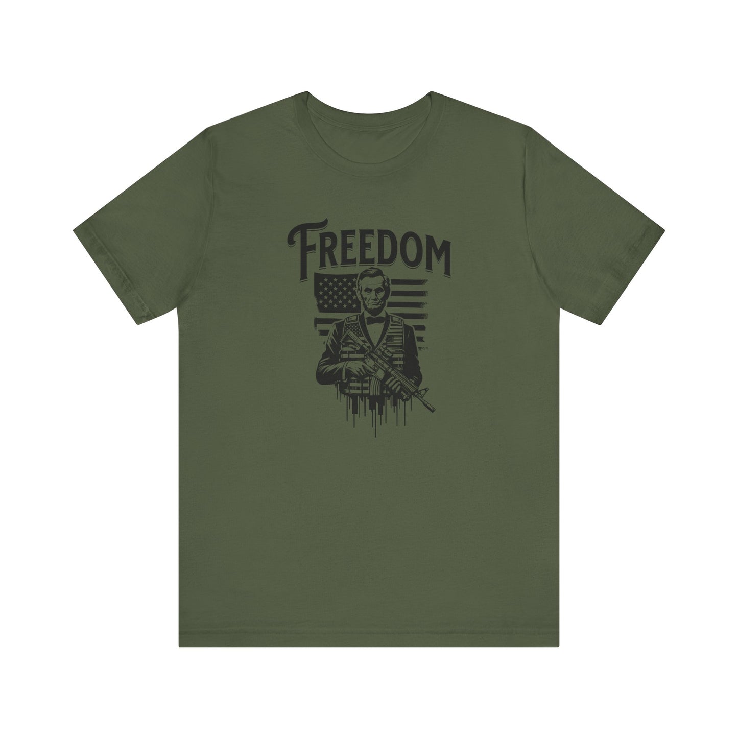 Patriotic Tee, President Lincoln Shirt, Historical Gun Owner Top, American History T-Shirt, Political Activist Apparel