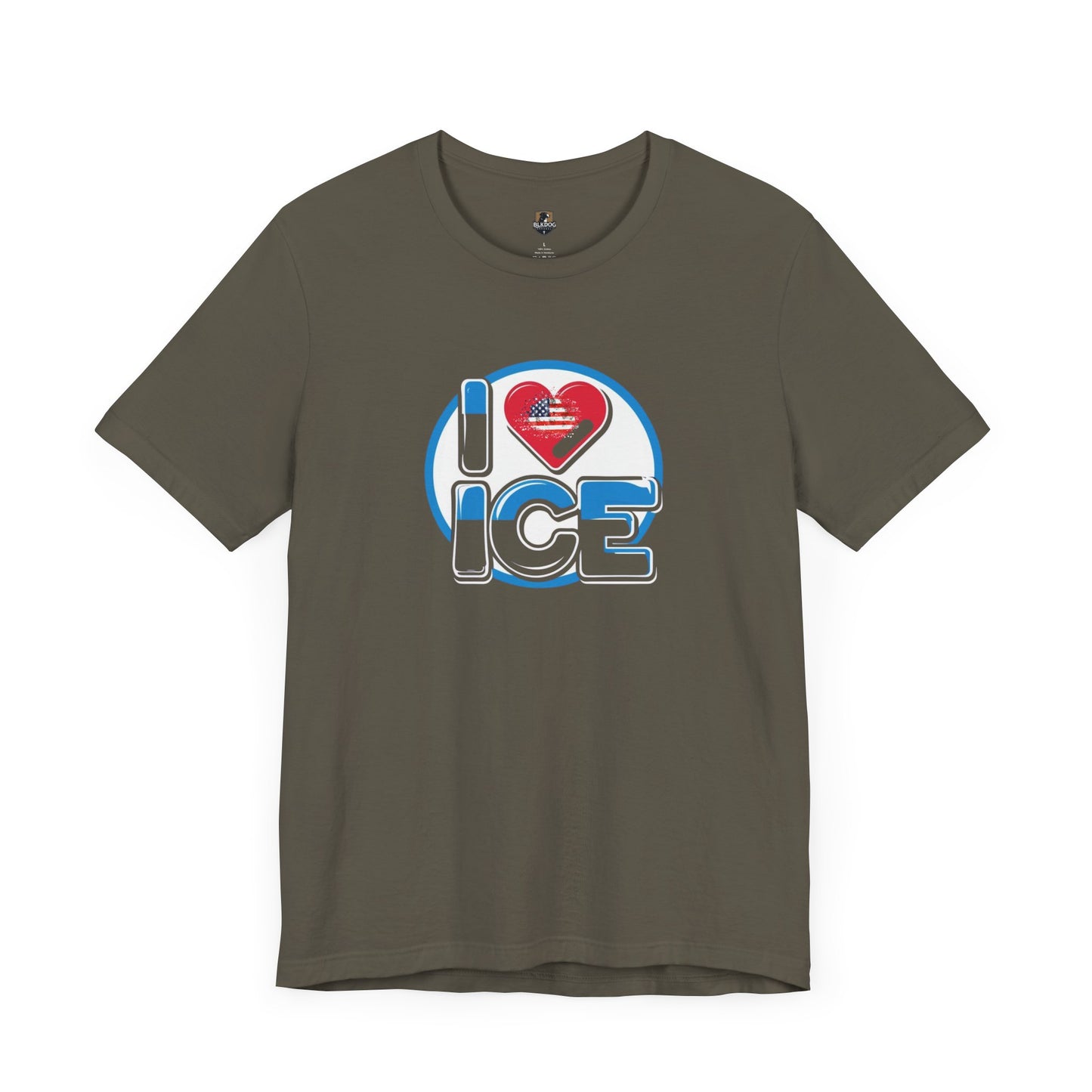 I Love Ice Graphic Tee, Fun Winter Shirt, Cool Gift for Ice Skaters, Cozy Casual Wear, Perfect for Holidays
