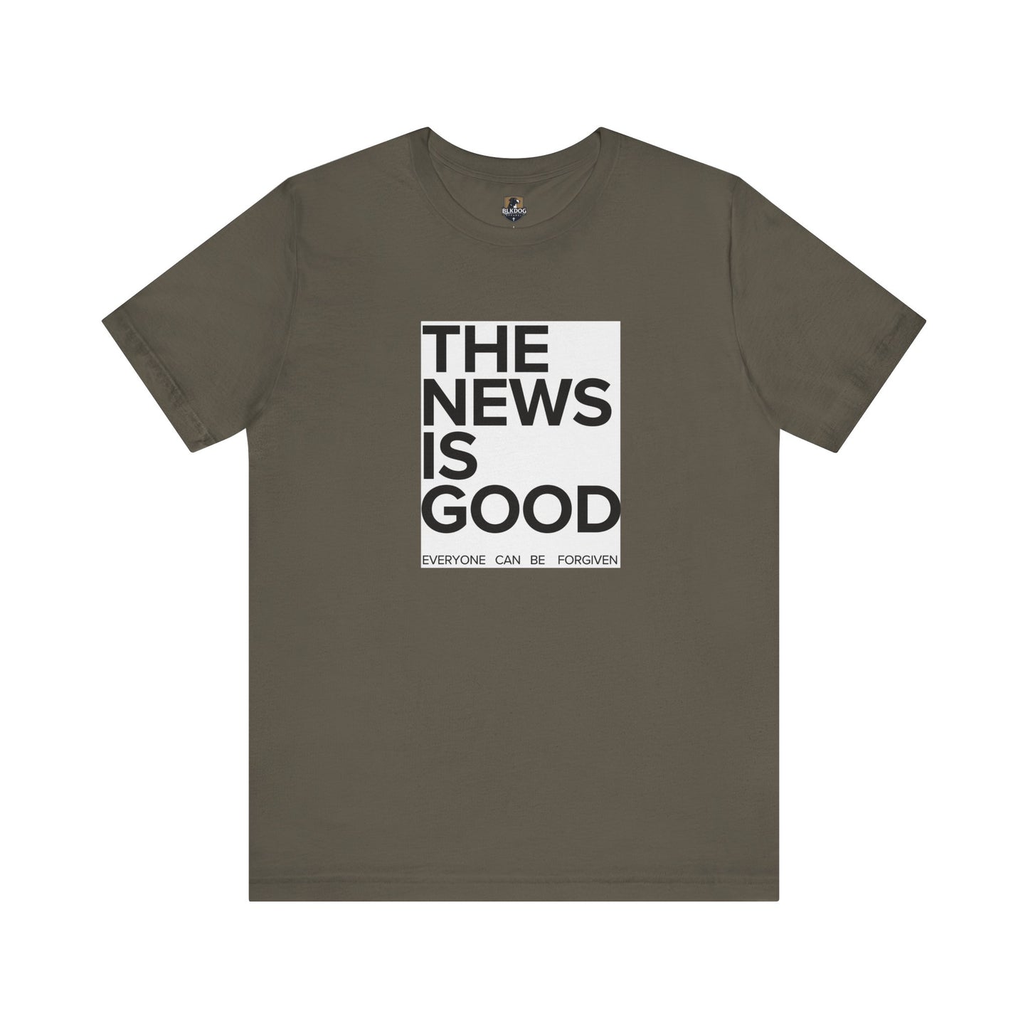 Forgiveness News Unisex Tee, Inspirational T-Shirt, Positive Vibes Top, Good News Shirt, Forgiveness Journalist Gift