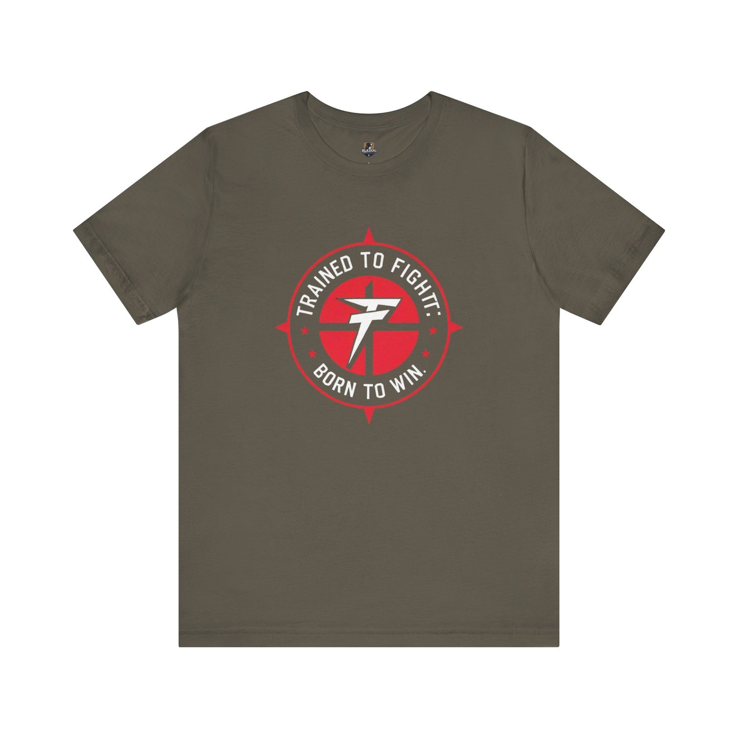 Motivational Fitness Tee - 'Trained to Fight: Born to Win' Unisex Jersey Shirt for Gym Lovers, Workout Gift, Inspirational Apparel, Fitness