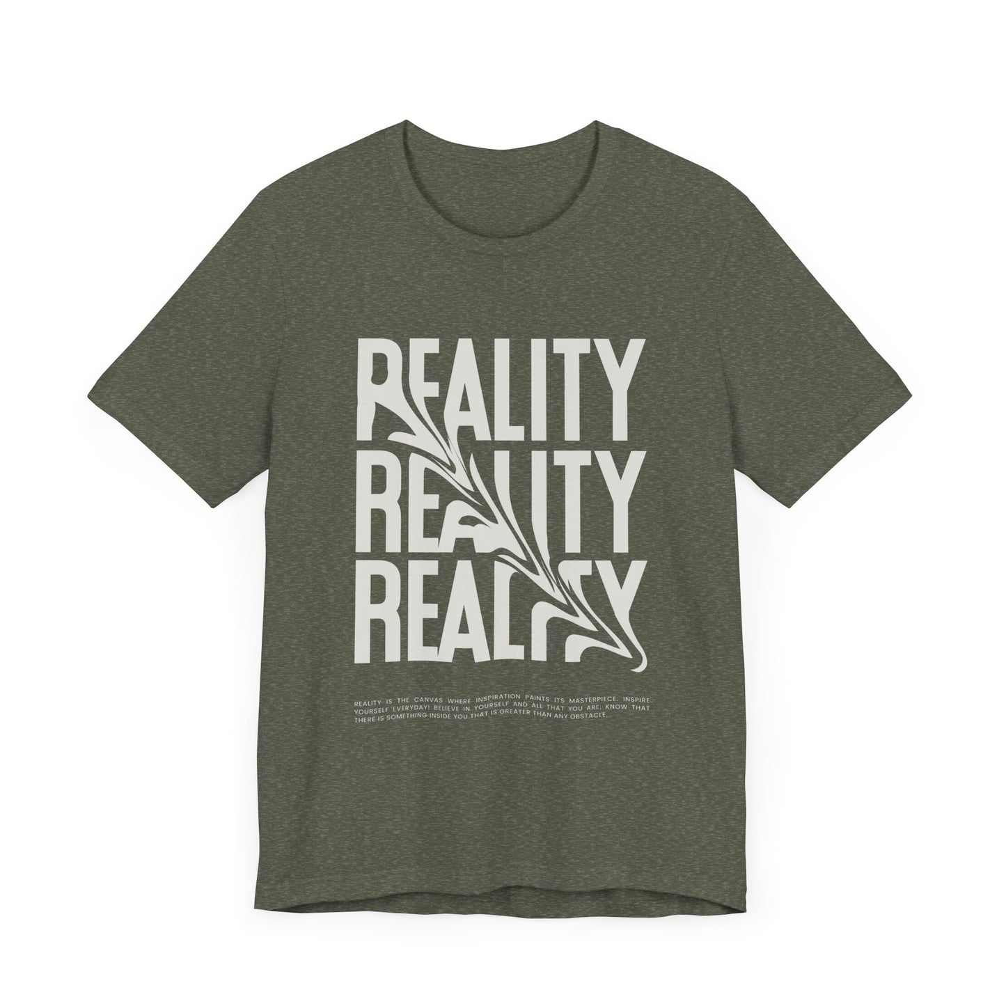 Skewed Reality Unisex Tee, Graphic T-Shirt, Abstract Design, Black and White Shirt, Unique Gift