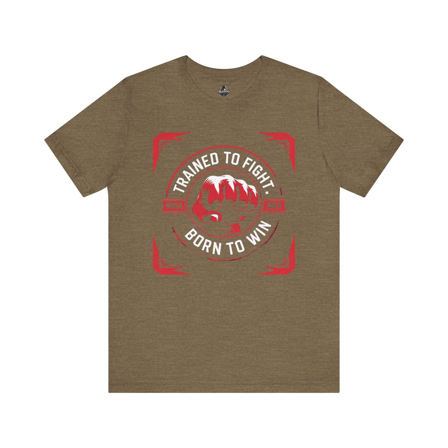 Trained to Fight Tee, Unisex Jersey Short Sleeve Tee for Fighters, Athletic Gift, Workout Apparel, Motivational Shirt