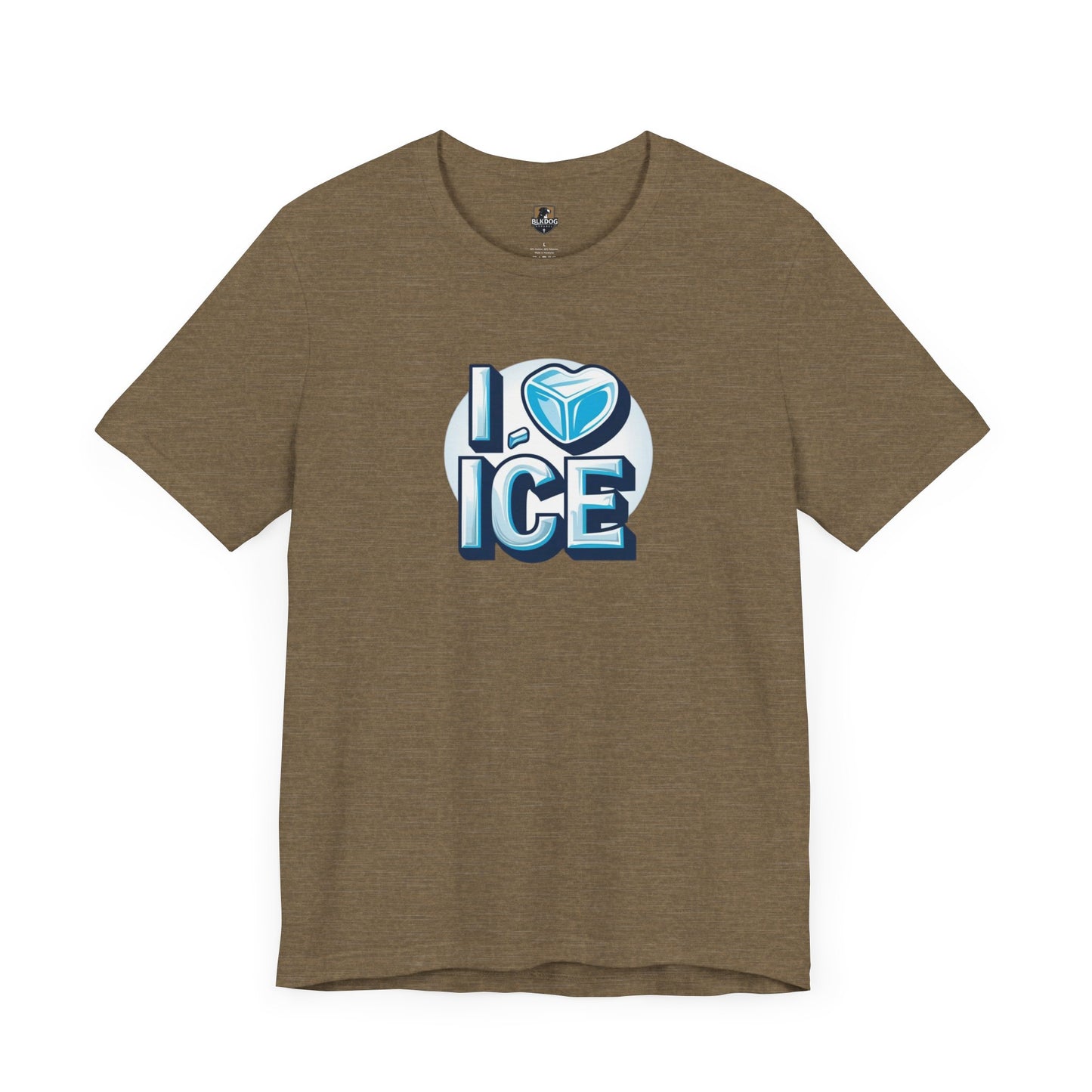 I Love Ice Unisex Short Sleeve Tee, Cute T-Shirt for Ice Cream Lovers, Summer Fashion, Gift for Friends, Ice Cream Party Attire