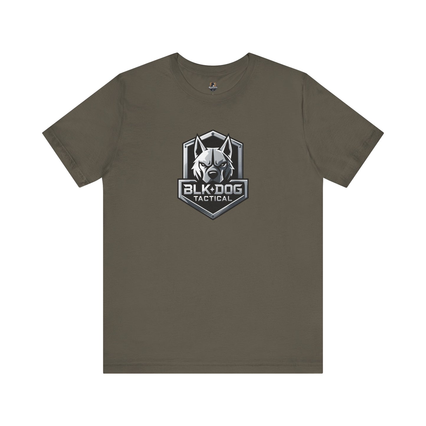 Tactical Graphic Tee - BLKDOG Tactical Design, Unisex Shirt for Dog Lovers, Gift for Pet Owners, Outdoor Adventure Wear, Casual Style