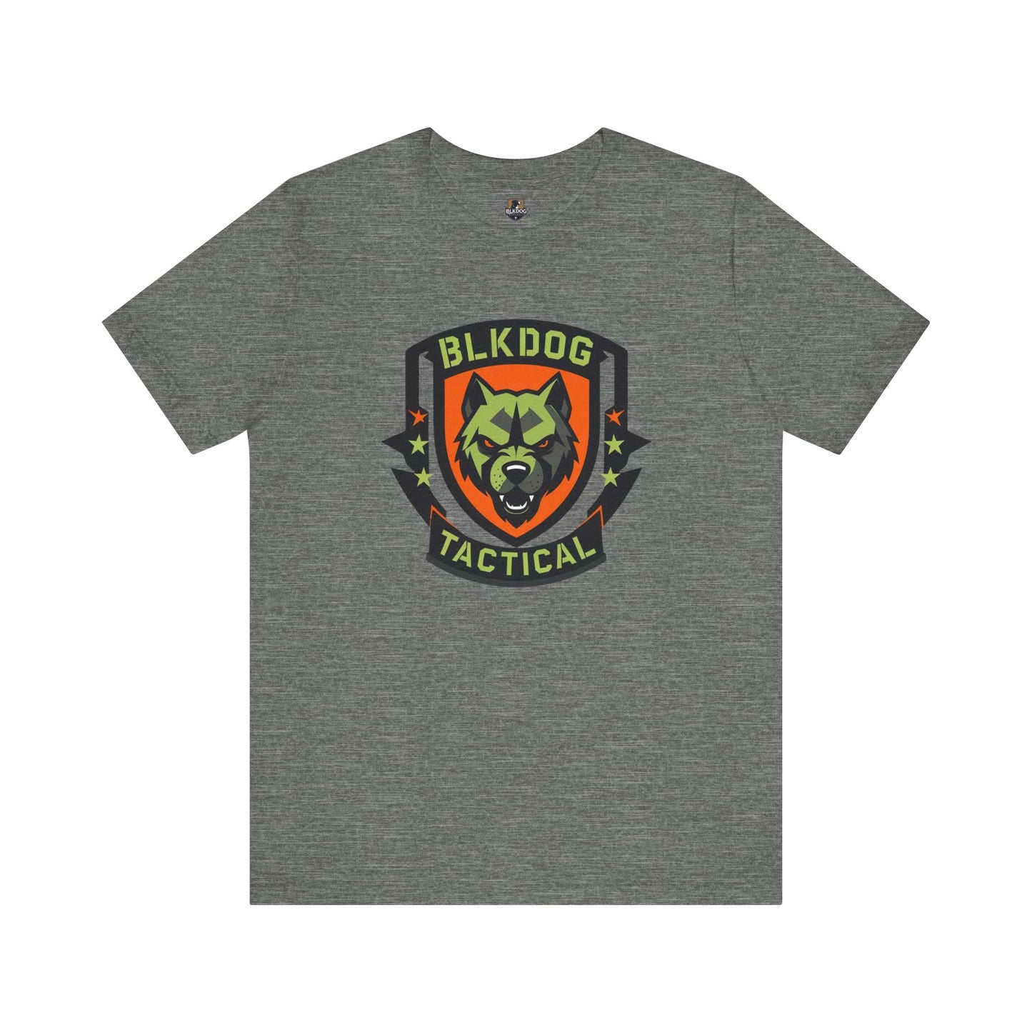 Tactical Graphic Tee Featuring BLKDOG Logo - Perfect for Military, Outdoor Adventures, Gifts, Brotherhood, Casual Wear