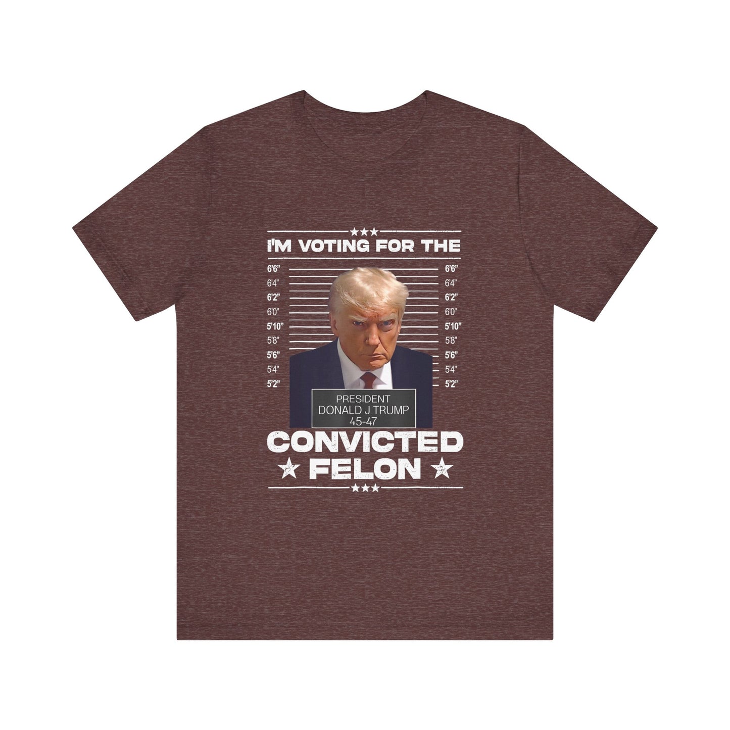 Trump - I'm Voting for the Convicted Felon - Trump24 - Unisex Jersey Short Sleeve Tee