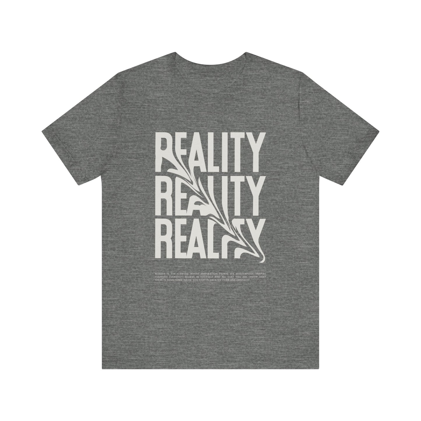 Skewed Reality Unisex Tee, Graphic T-Shirt, Abstract Design, Black and White Shirt, Unique Gift
