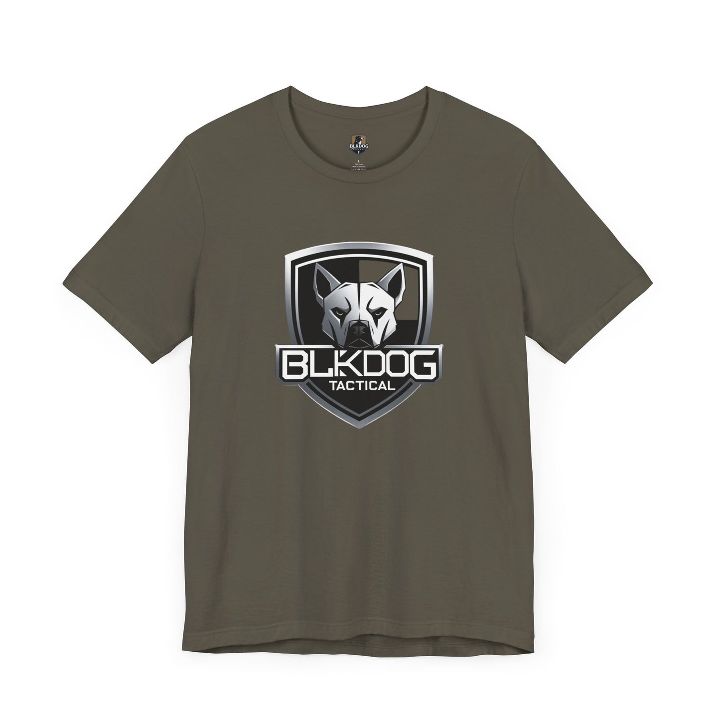 BLKDOG Tactical Unisex Jersey Tee, Graphic Tee, Casual Wear, Gift for Dog Lovers, Military Inspired, Everyday Comfort