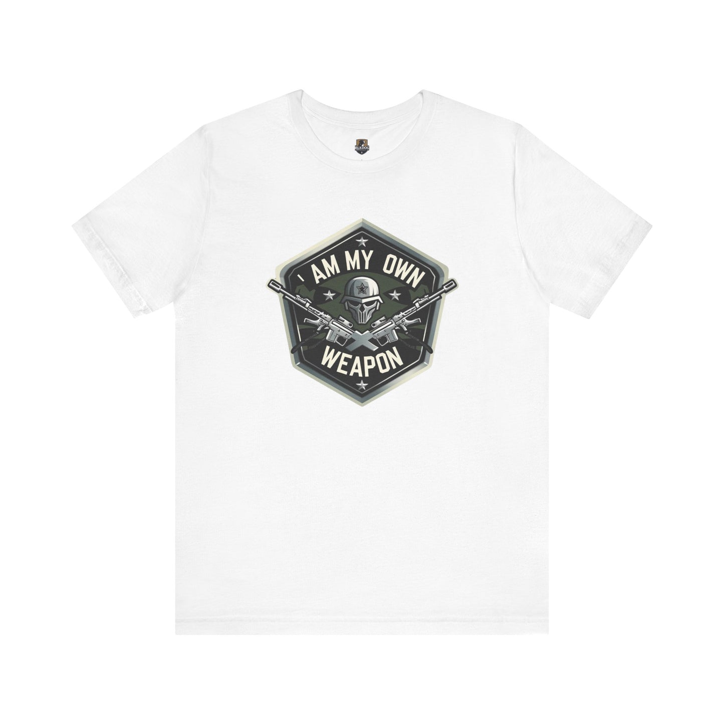 I am my Own Weapon, Unisex Jersey Short Sleeve Tee, Graphic Tee for Confidence, Gift for Self-Love, Casual Wear, Motivational Shirt