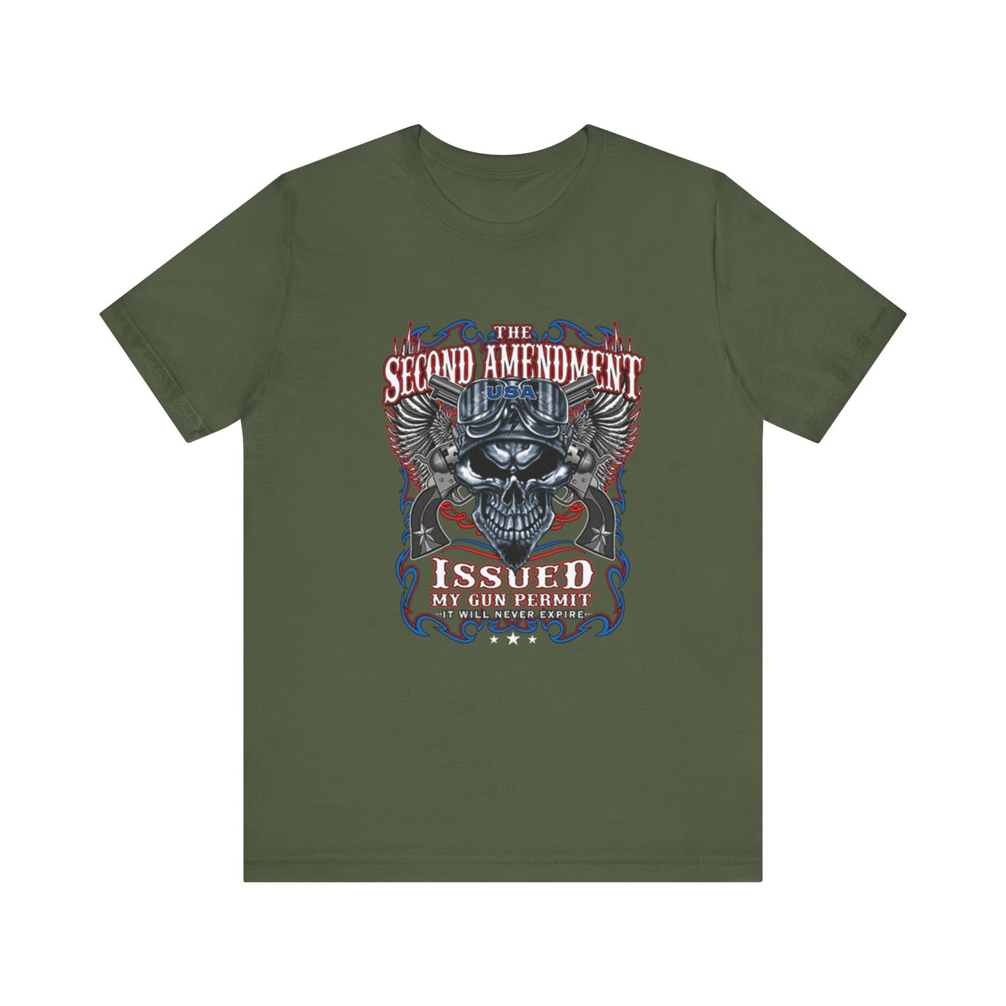 The Second Amendment Issued My Gun Permit - Unisex Jersey Short Sleeve Tee