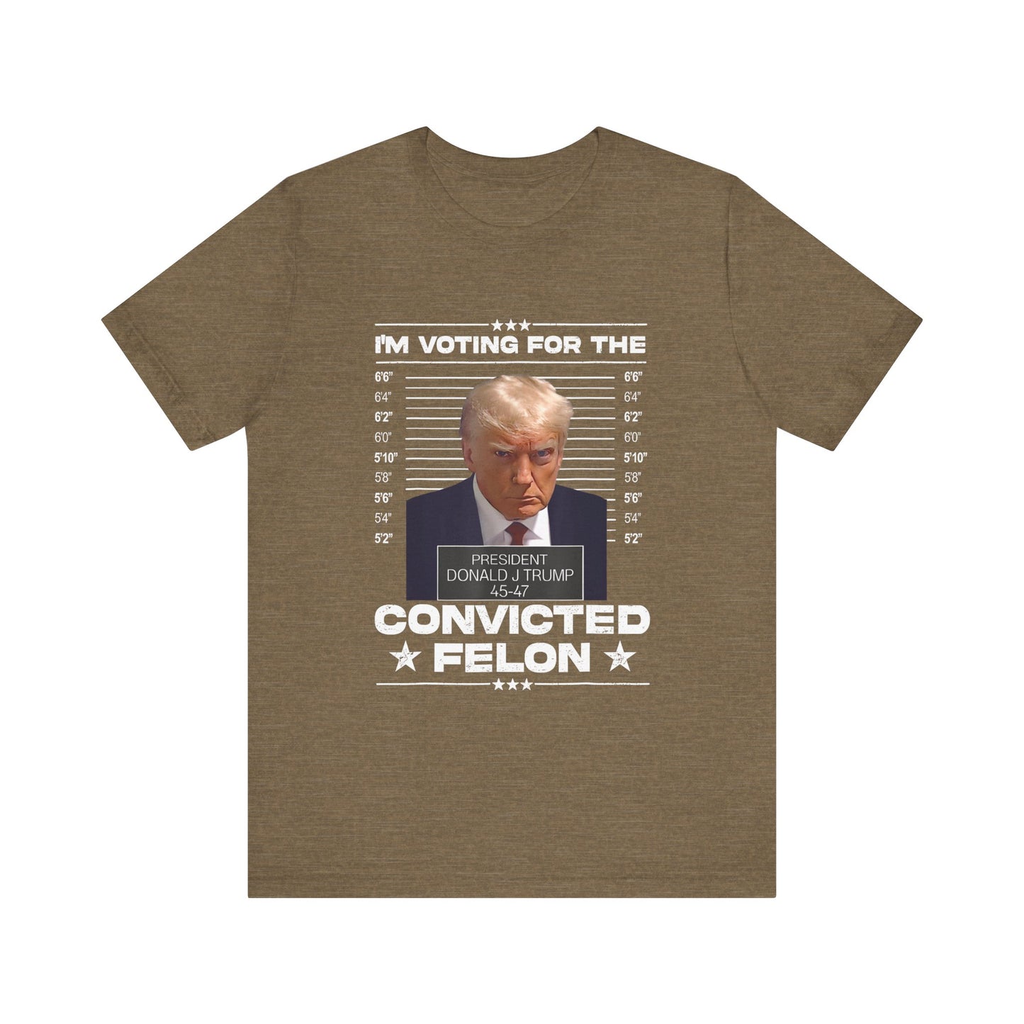 Trump - I'm Voting for the Convicted Felon - Trump24 - Unisex Jersey Short Sleeve Tee