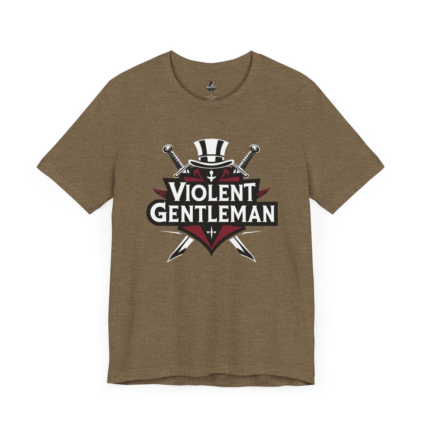 Violent Gentleman Tee, Casual Graphic Tee, Gift for Men, Streetwear Style, Birthday Gift, Cool Shirt