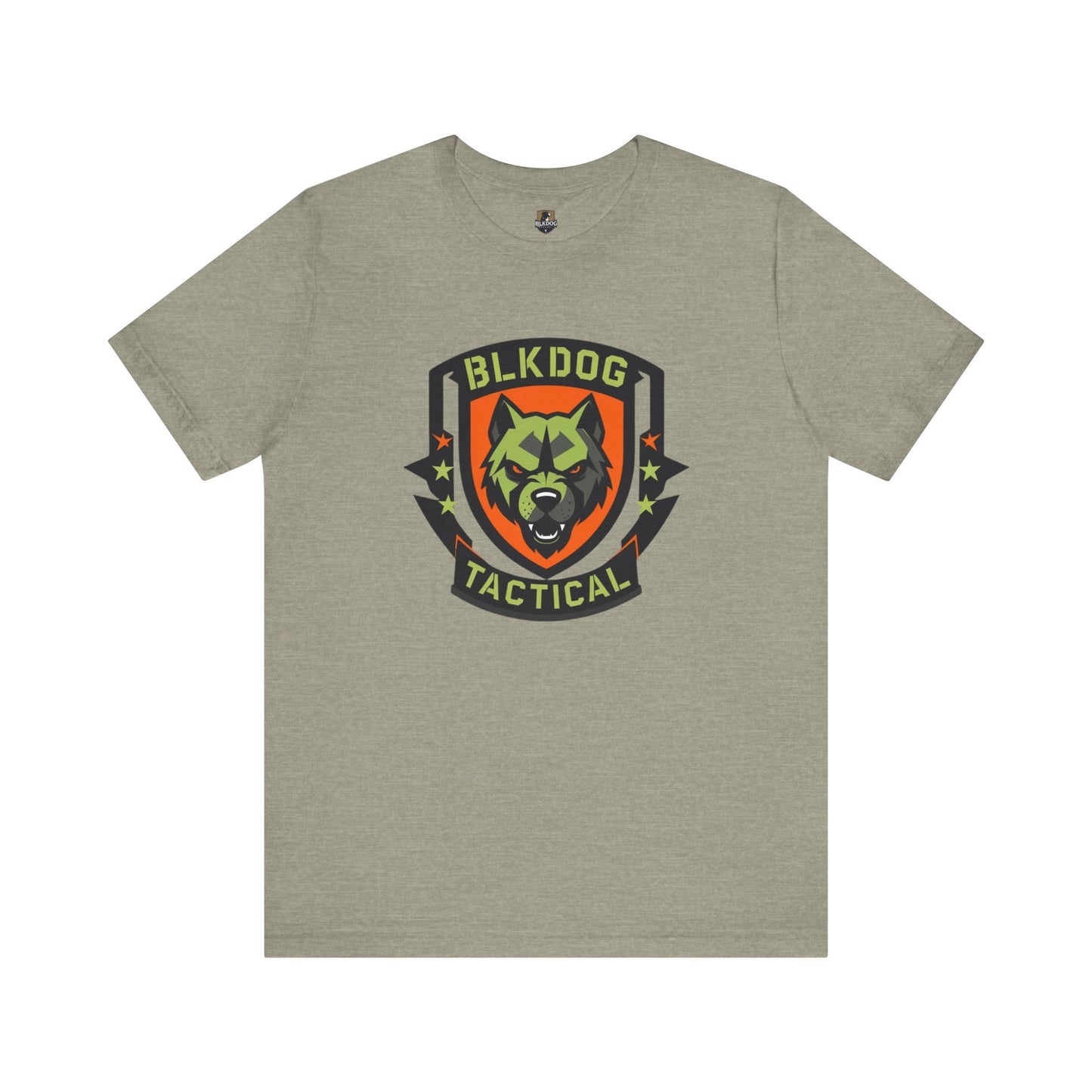 Tactical Graphic Tee Featuring BLKDOG Logo - Perfect for Military, Outdoor Adventures, Gifts, Brotherhood, Casual Wear