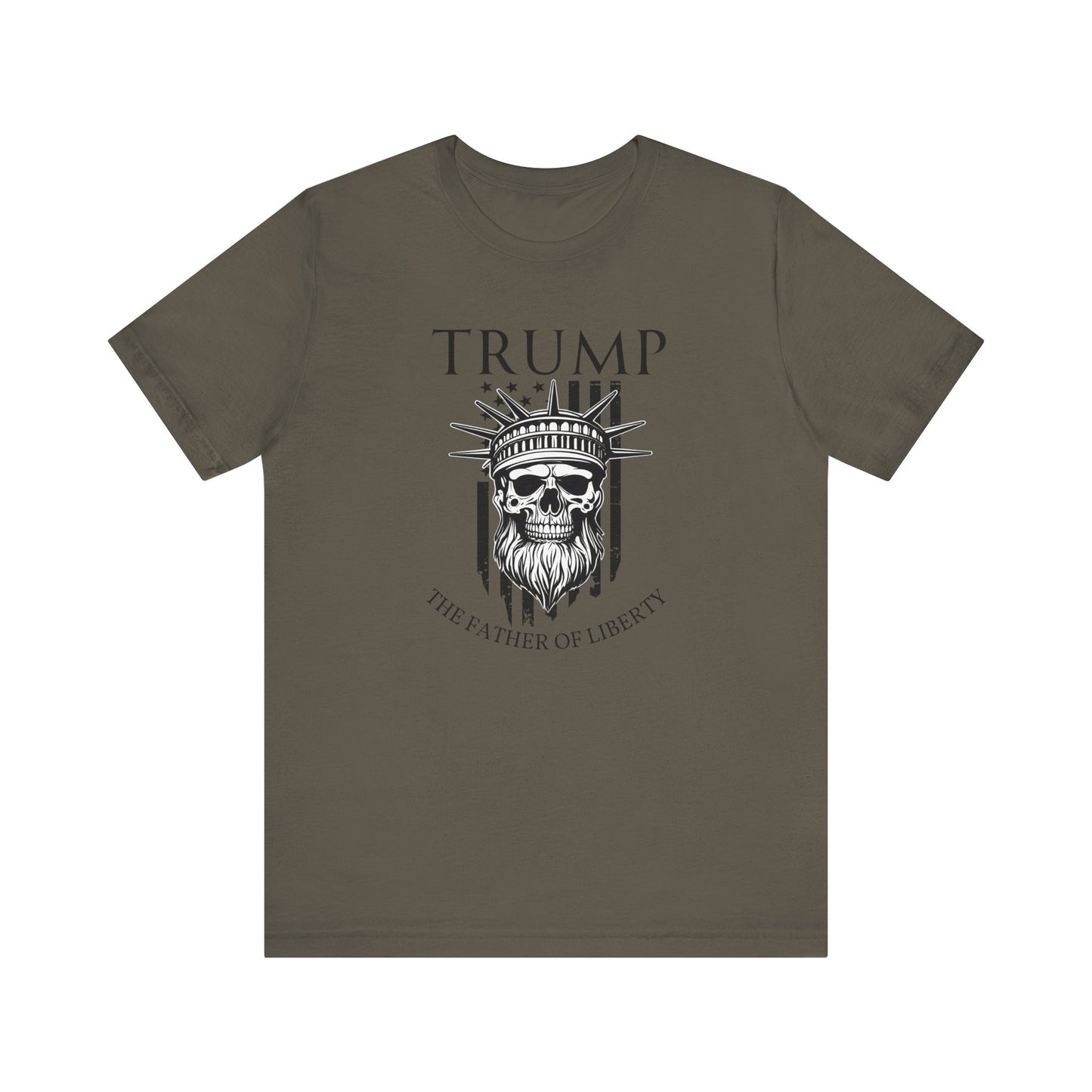 Patriotic Tee, Liberty Skull Shirt, Trump Supporter Gift, Political Apparel, USA Flag Tee, American Patriot Shirt