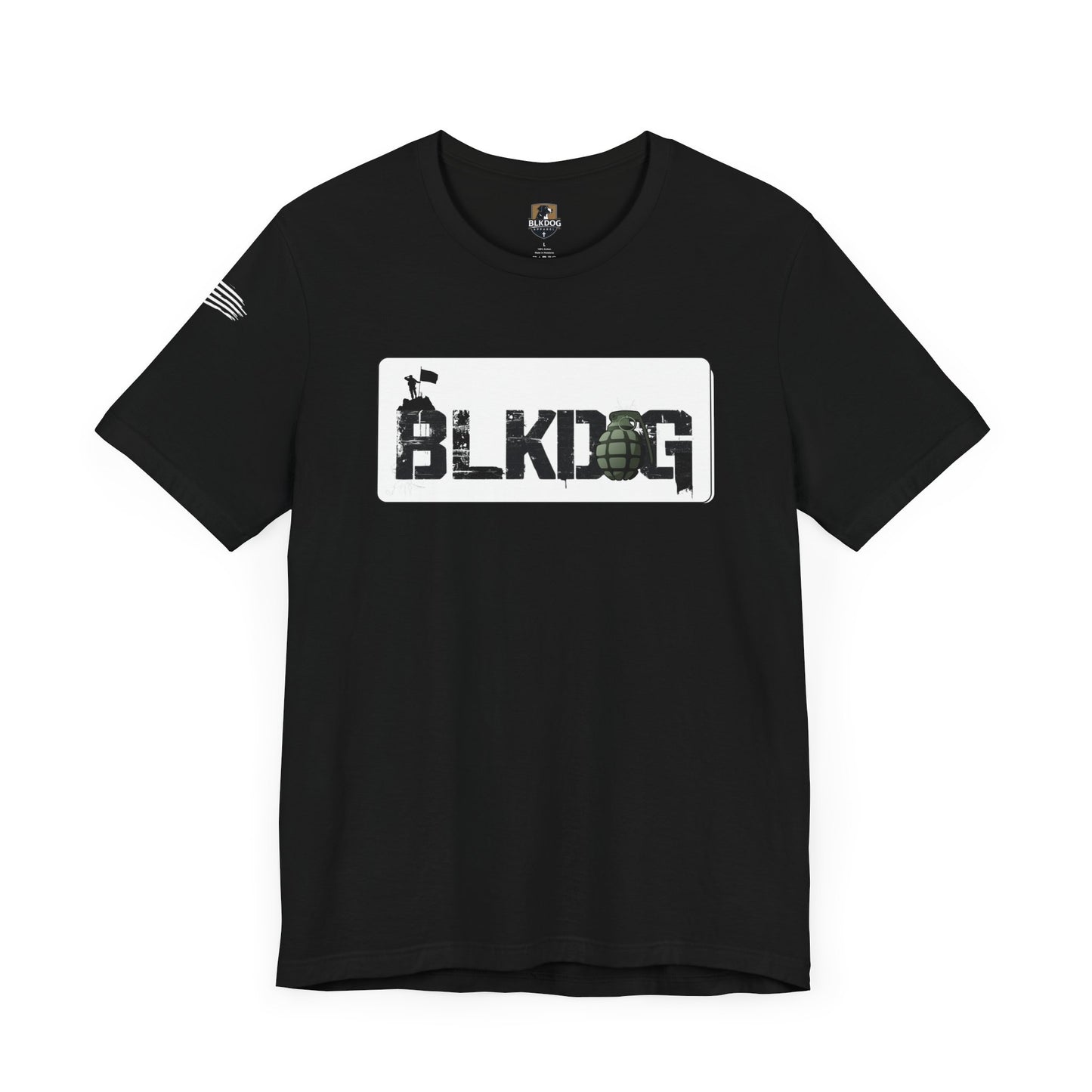BLKDOG Graphic Unisex Short Sleeve Tee - Military Style Tee