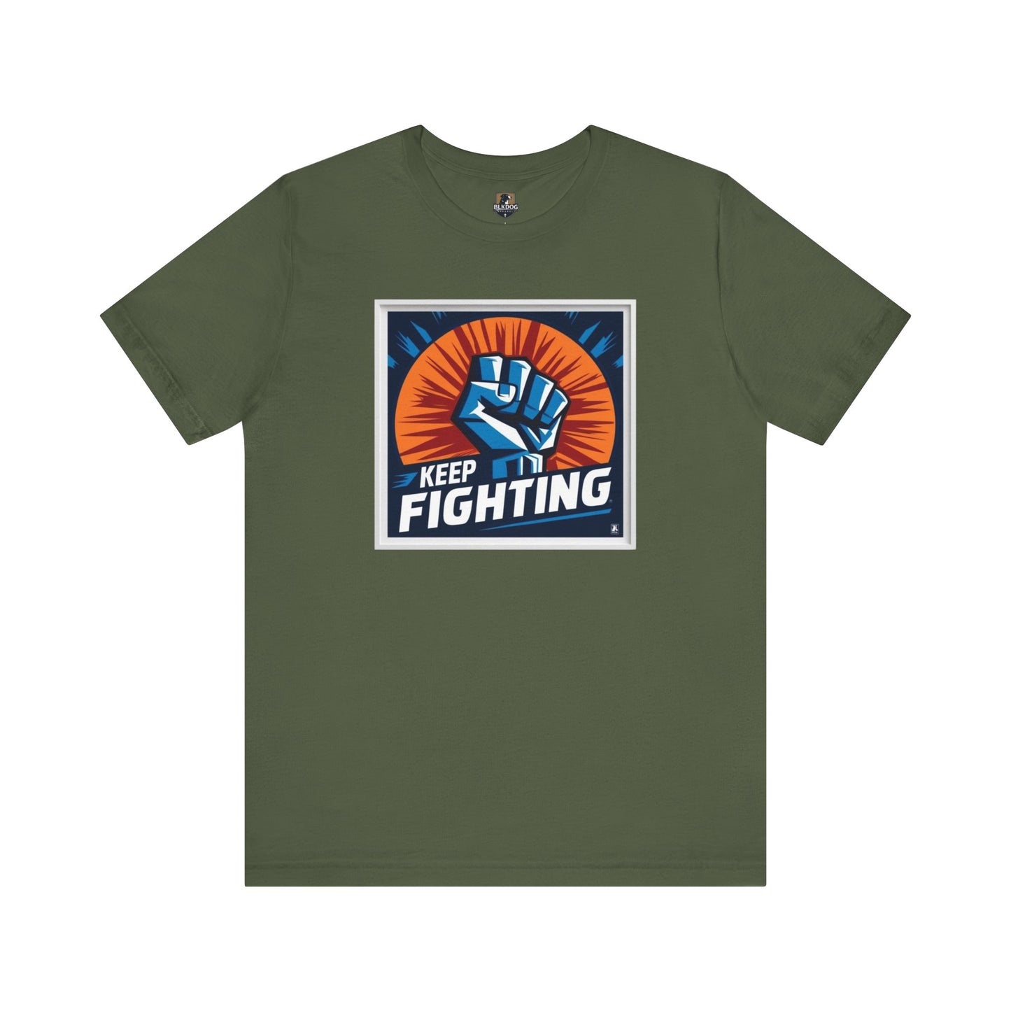 Keep Fighting Unisex Short Sleeve Tee - Inspirational Graphic T-Shirt for Motivation & Support