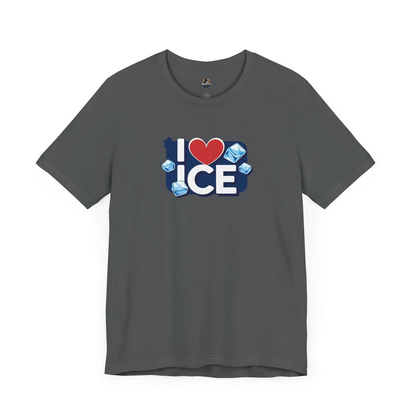 I Love Ice - Cool Unisex Jersey Tee, Fun Summer Casual Wear, Unique Gift for Ice Lovers, Cute Graphic T-Shirt, Festival Fashion