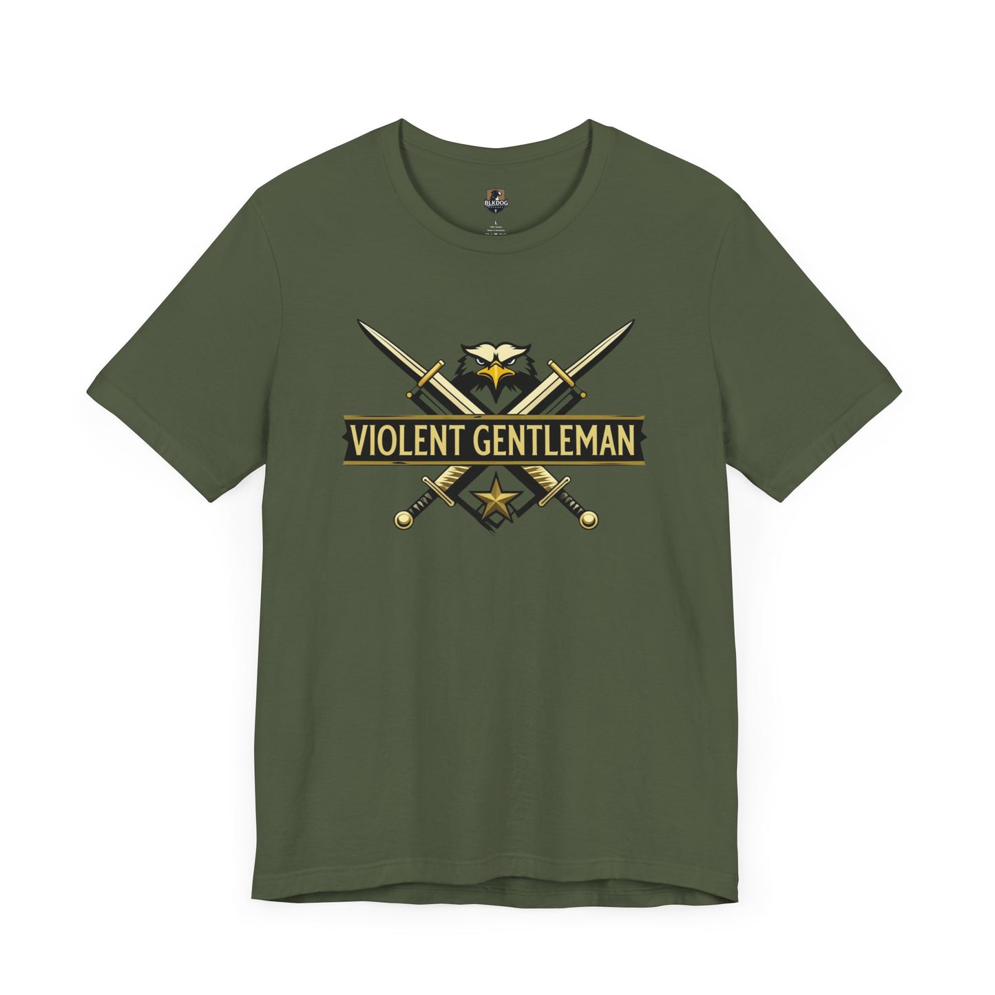 Violent Gentleman Tee, Unisex Jersey Shirt, Classic Casual Wear, Perfect Gift for Him, Graphic Tee for All Occasions
