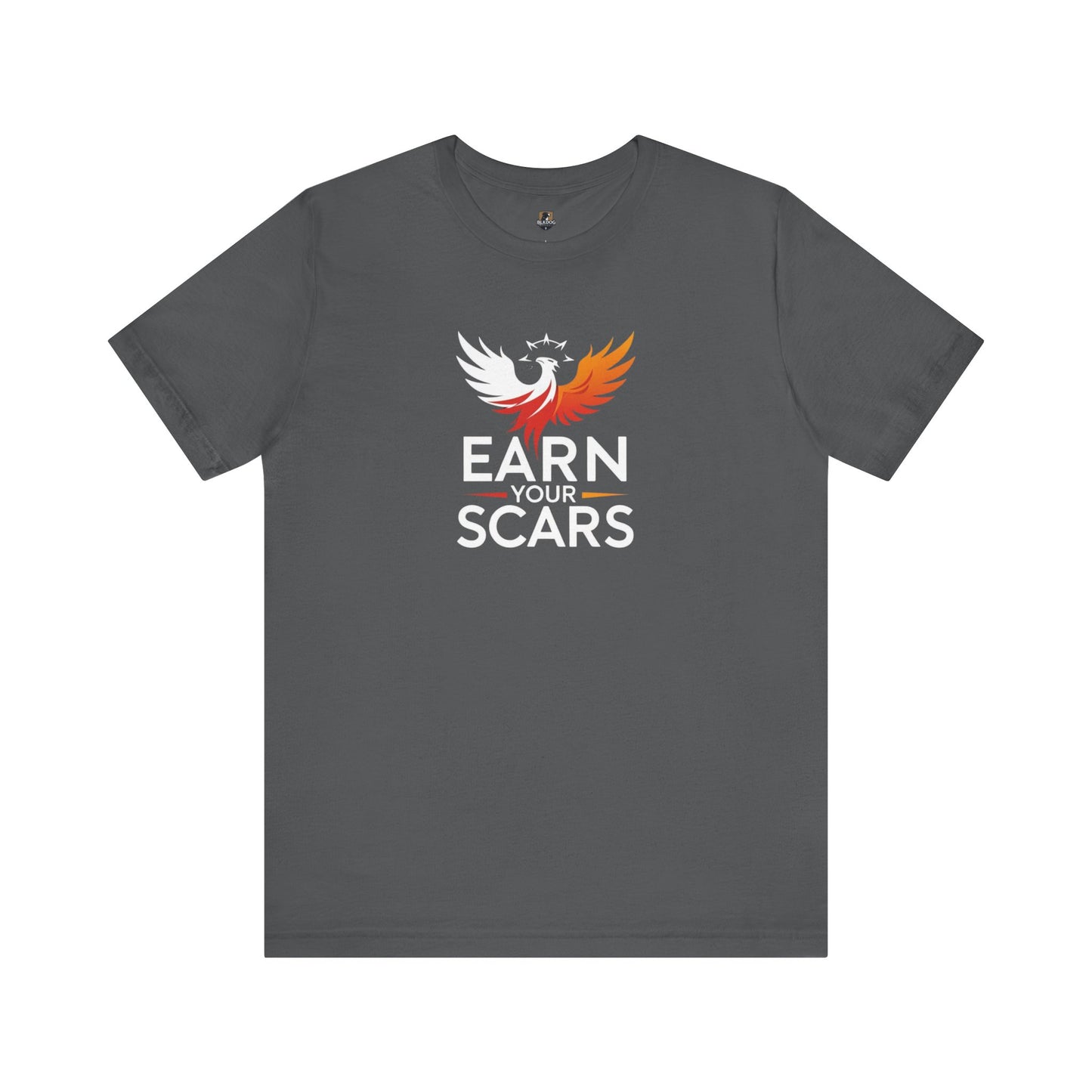Phoenix Rise T-Shirt | Earn Your Scars Tee | Motivational Apparel | Gift for Resilience, Fitness, and Mental Strength