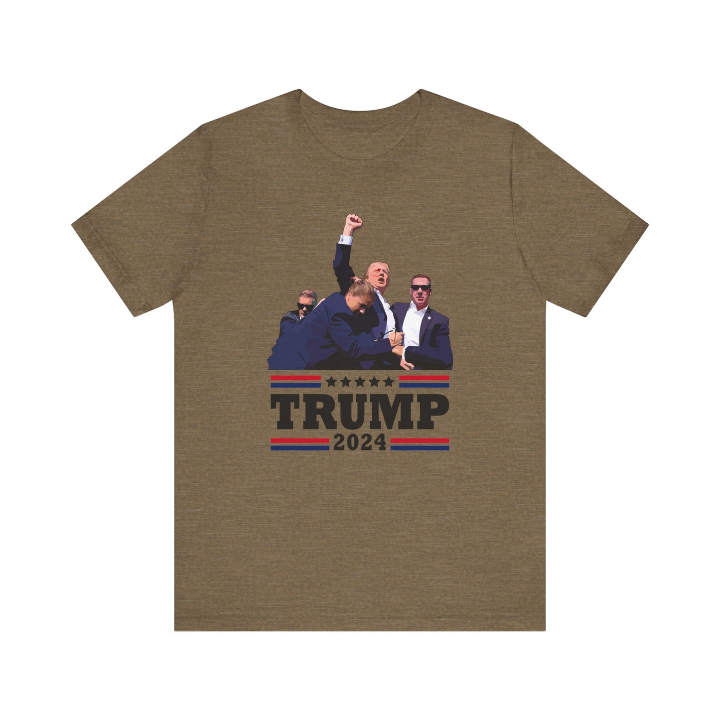 Trump 24 - Fight - Assassination Attempt Shot Shirt - Unisex Jersey Short Sleeve Tee
