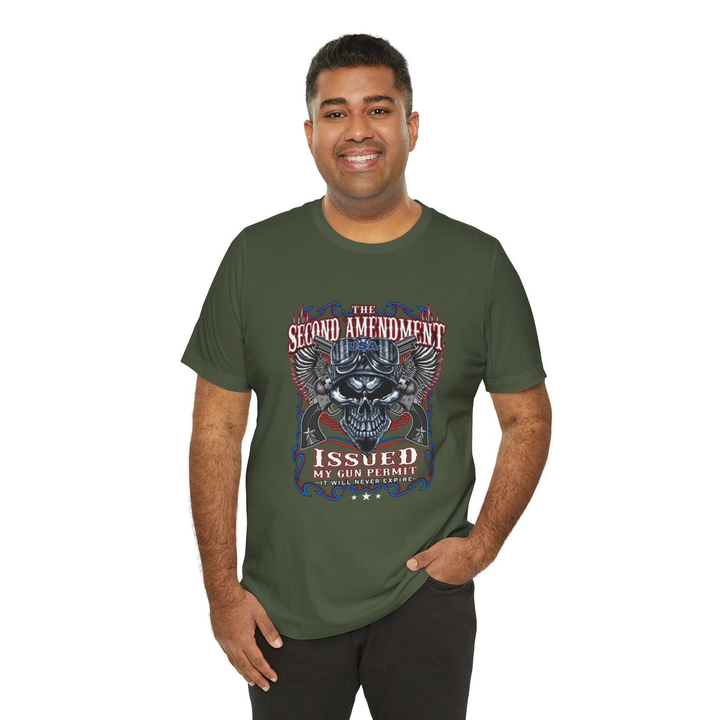 The Second Amendment Issued My Gun Permit - Unisex Jersey Short Sleeve Tee