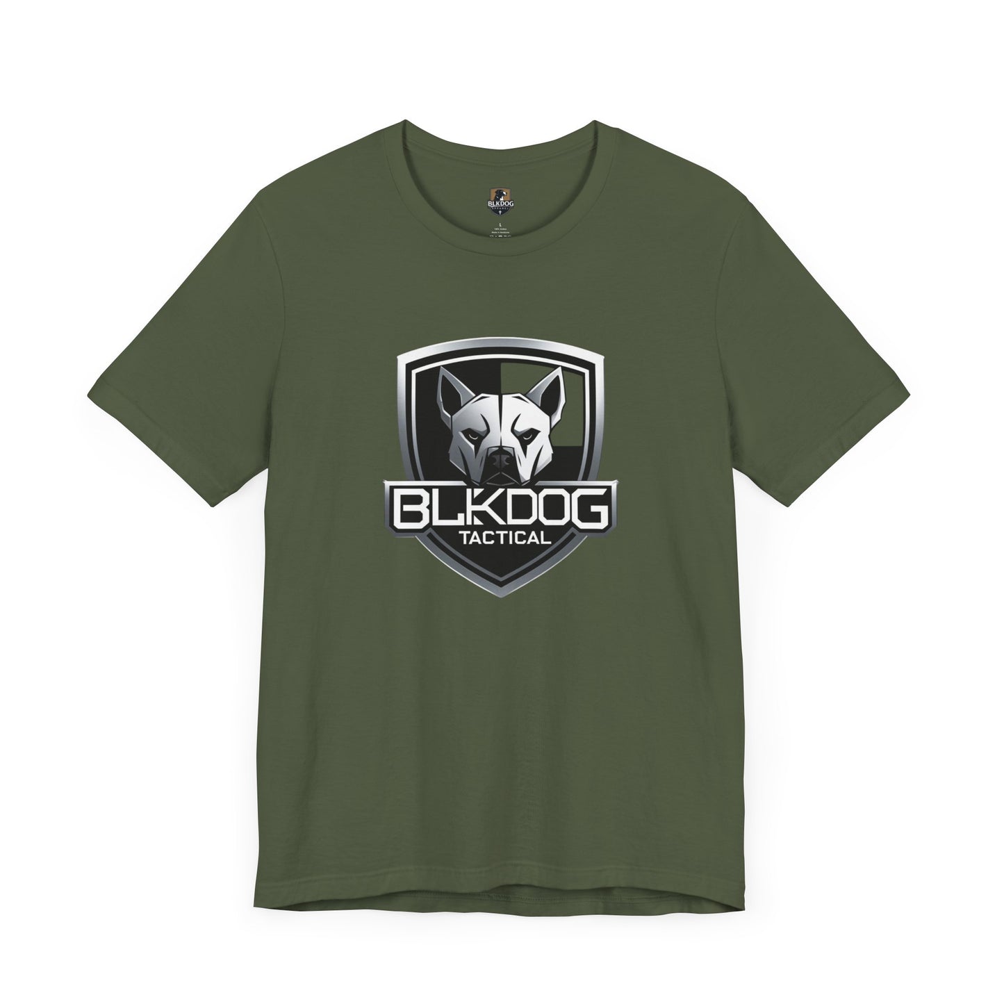 BLKDOG Tactical Unisex Jersey Tee, Graphic Tee, Casual Wear, Gift for Dog Lovers, Military Inspired, Everyday Comfort