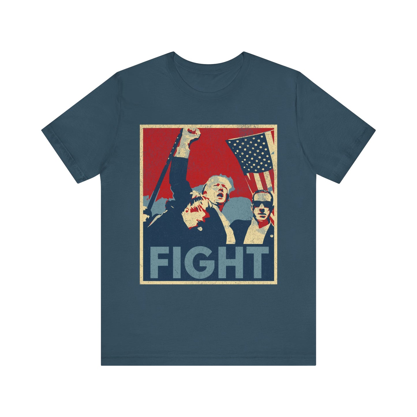 Trump24 - FIGHT - Unisex Jersey Short Sleeve Tee