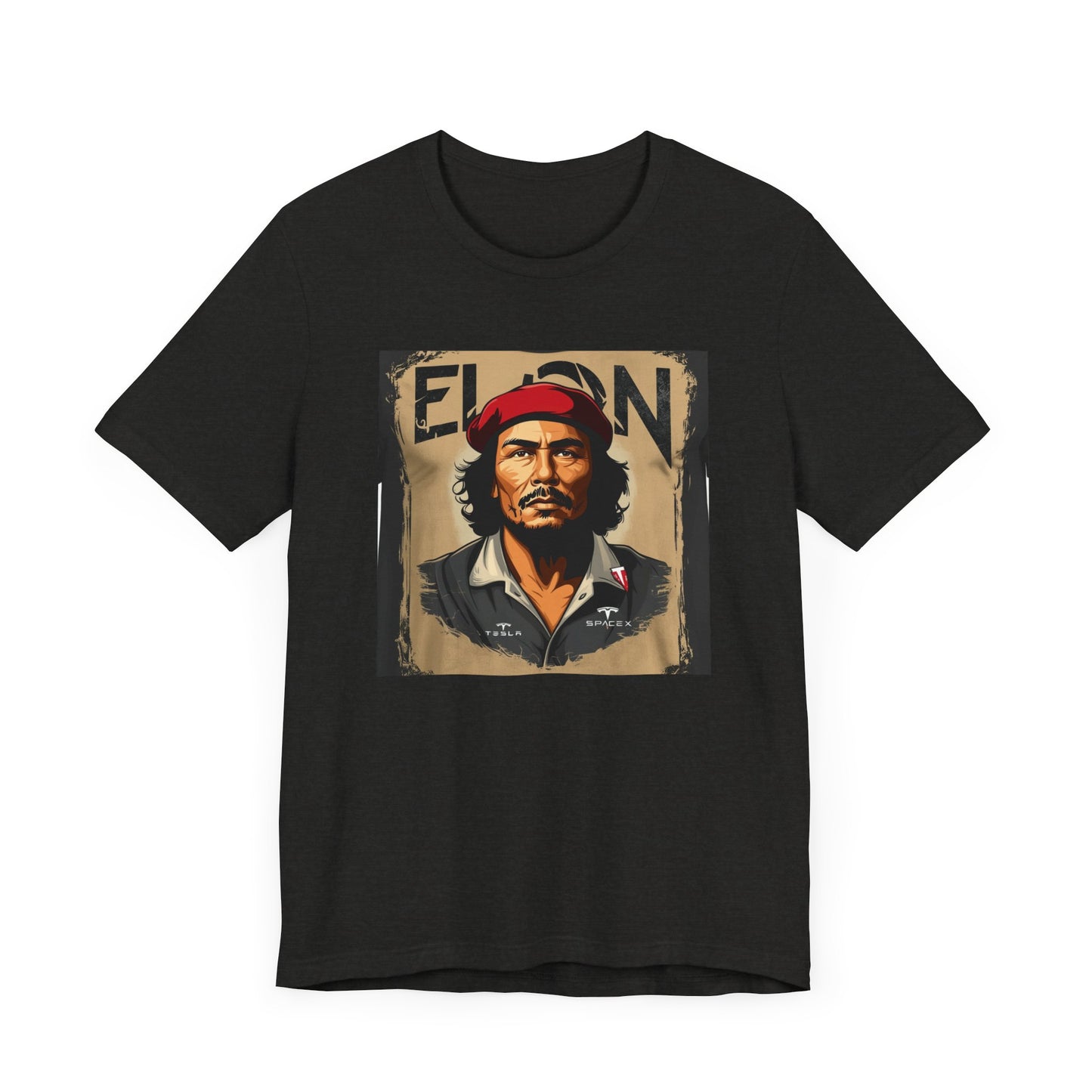 Graphic Tee, Elon Musk Che Guevara Shirt, Unisex Short Sleeve Top, Unique T-Shirt, Space Lover Gift