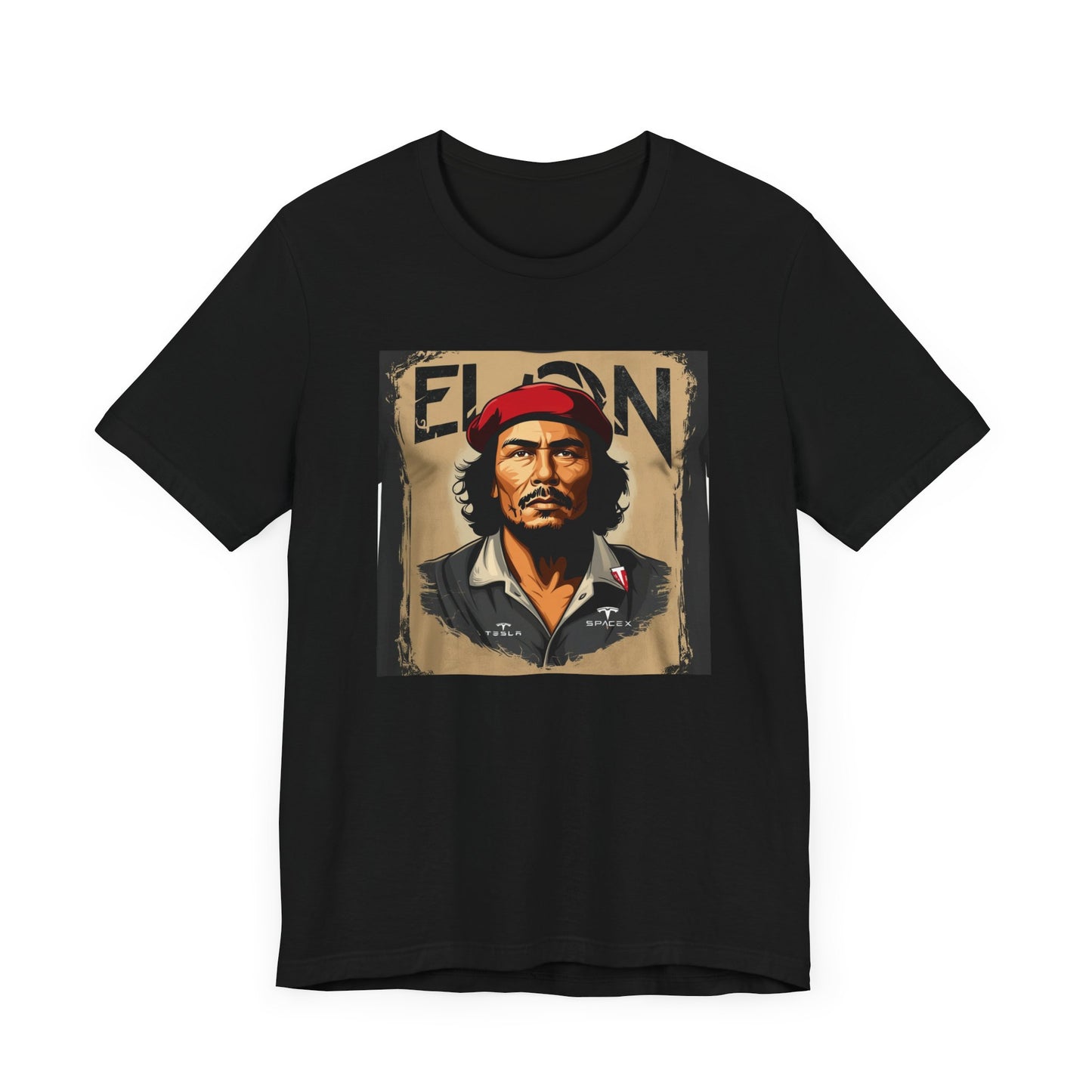 Graphic Tee, Elon Musk Che Guevara Shirt, Unisex Short Sleeve Top, Unique T-Shirt, Space Lover Gift