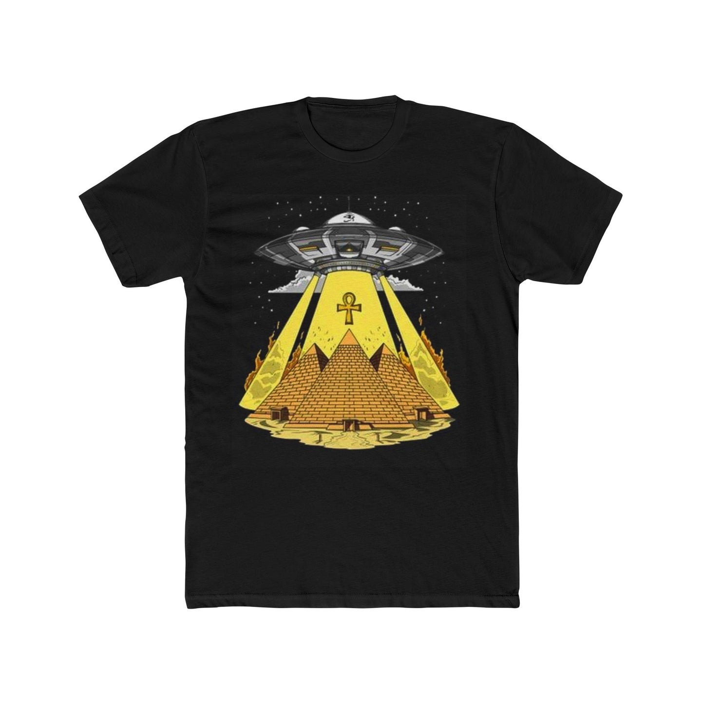 Spaceship and Anc - Cotton Crew Tee