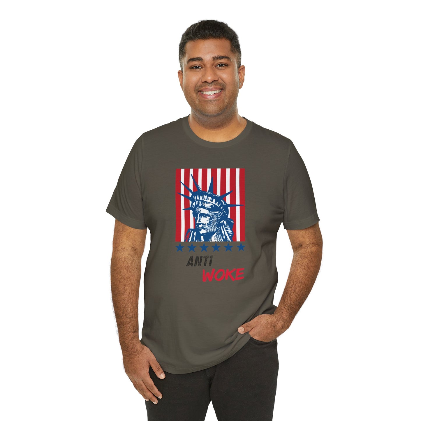 Anti-Woke Unisex Tee, Political Statement Graphic Shirt, Protest Apparel, Social Commentary Top, Activist Clothing, Controversial Design