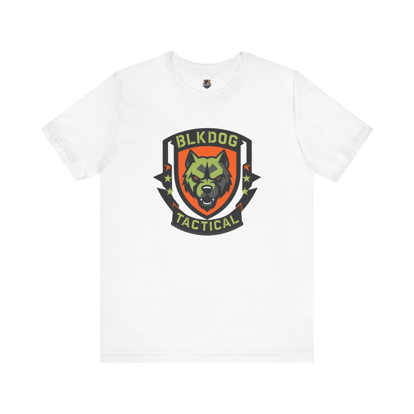 Tactical Graphic Tee Featuring BLKDOG Logo - Perfect for Military, Outdoor Adventures, Gifts, Brotherhood, Casual Wear