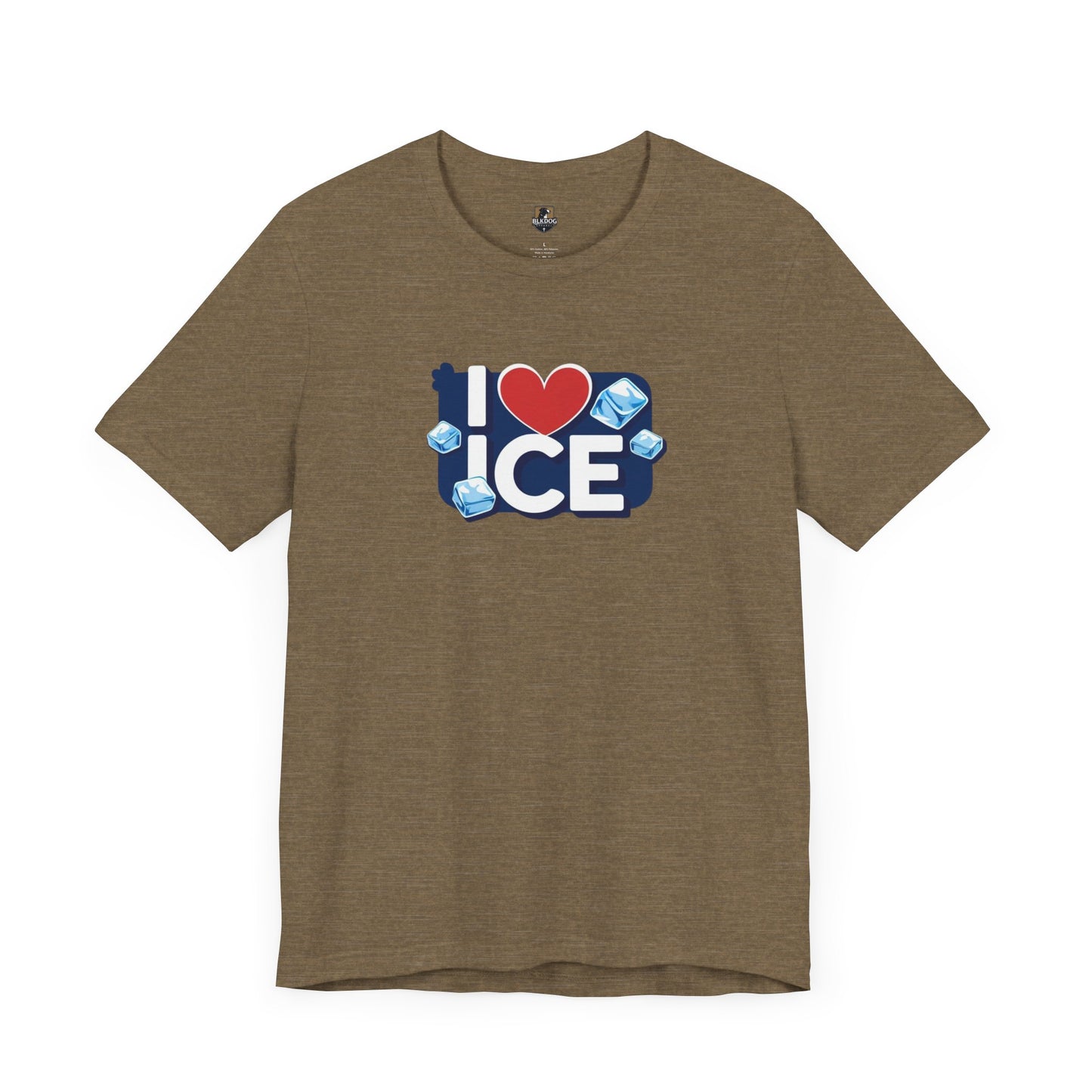 I Love Ice - Cool Unisex Jersey Tee, Fun Summer Casual Wear, Unique Gift for Ice Lovers, Cute Graphic T-Shirt, Festival Fashion