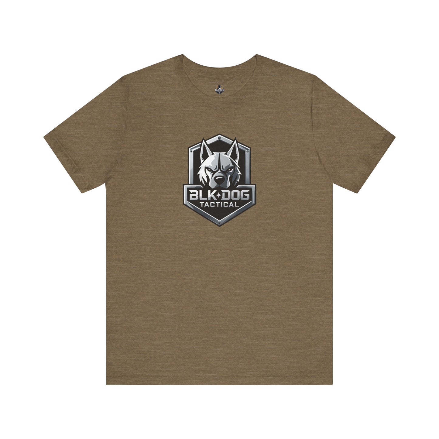 Tactical Graphic Tee - BLKDOG Tactical Design, Unisex Shirt for Dog Lovers, Gift for Pet Owners, Outdoor Adventure Wear, Casual Style